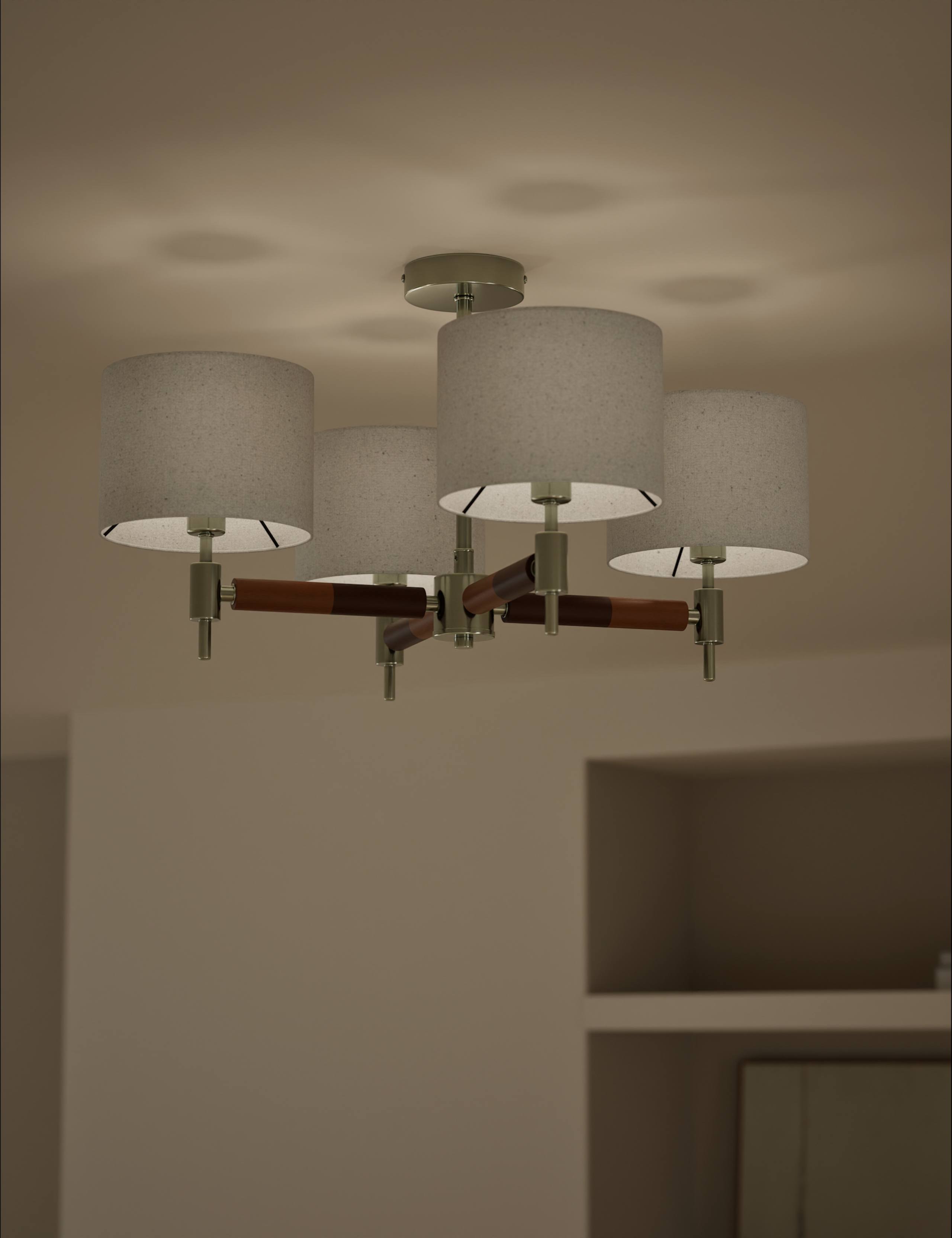 Marlowe Metal Flush Ceiling Light 2 of 5