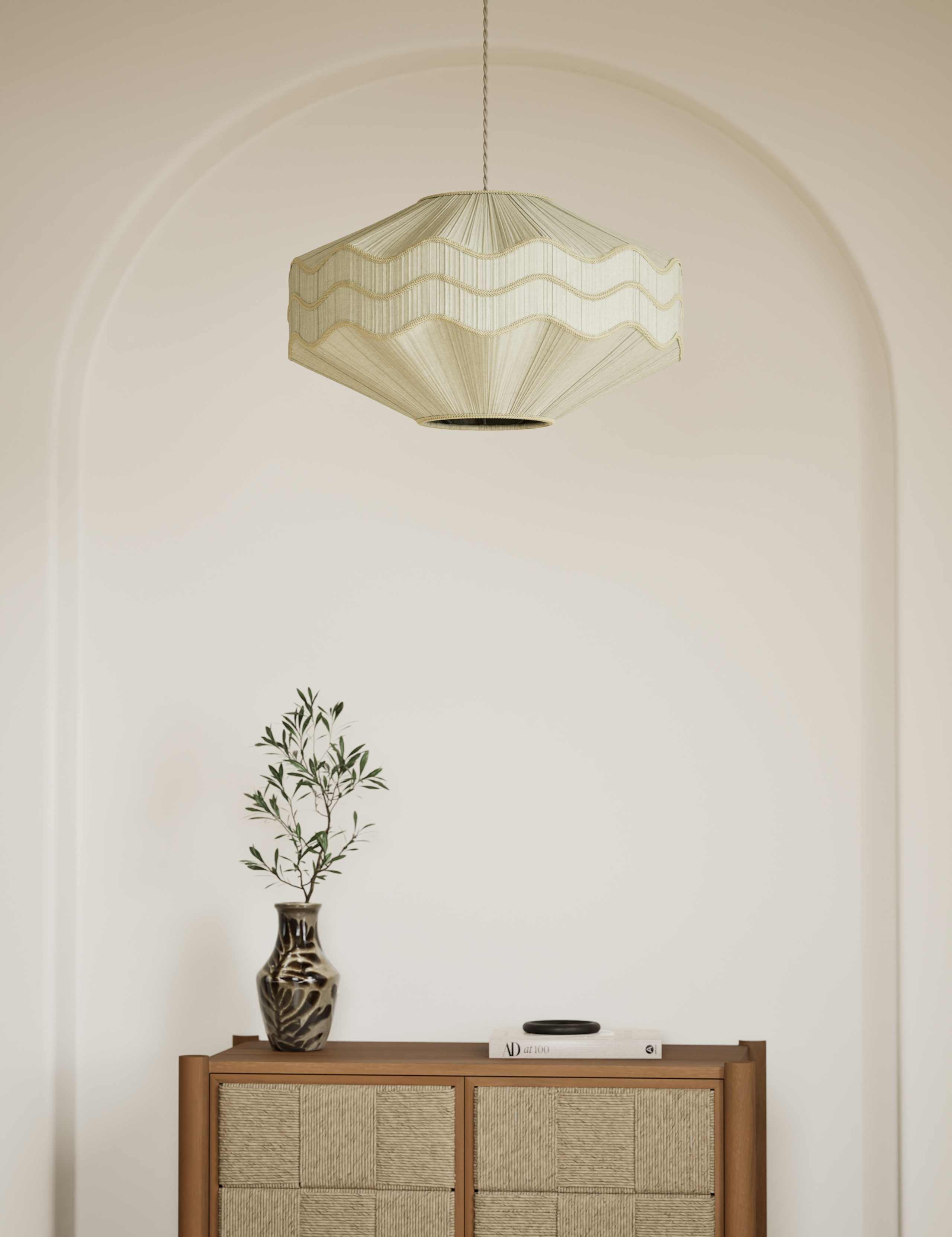 Pleated Wave Large Easy Fit Shade 1 of 5