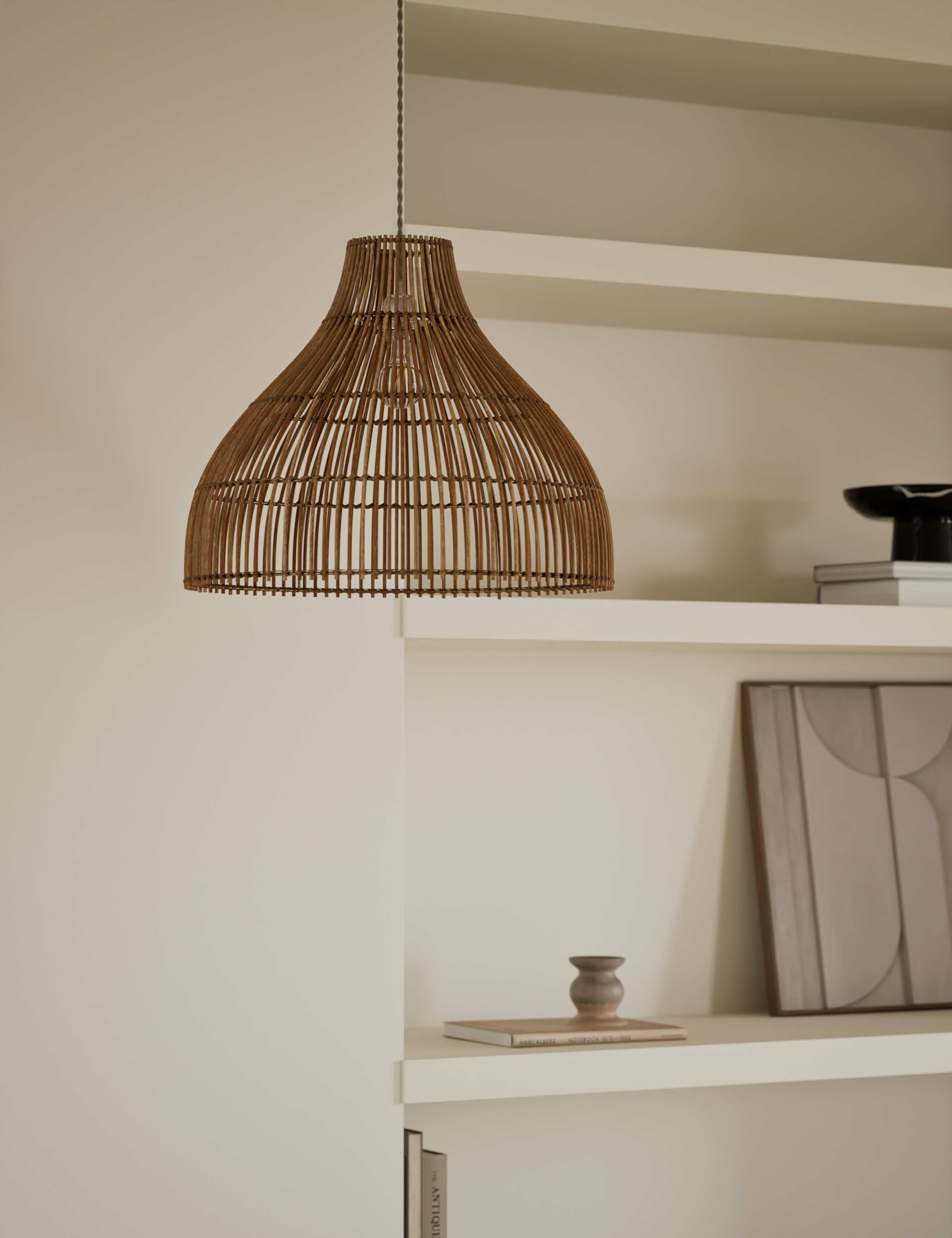 Rattan Bell Large Easy Fit Shade 1 of 6