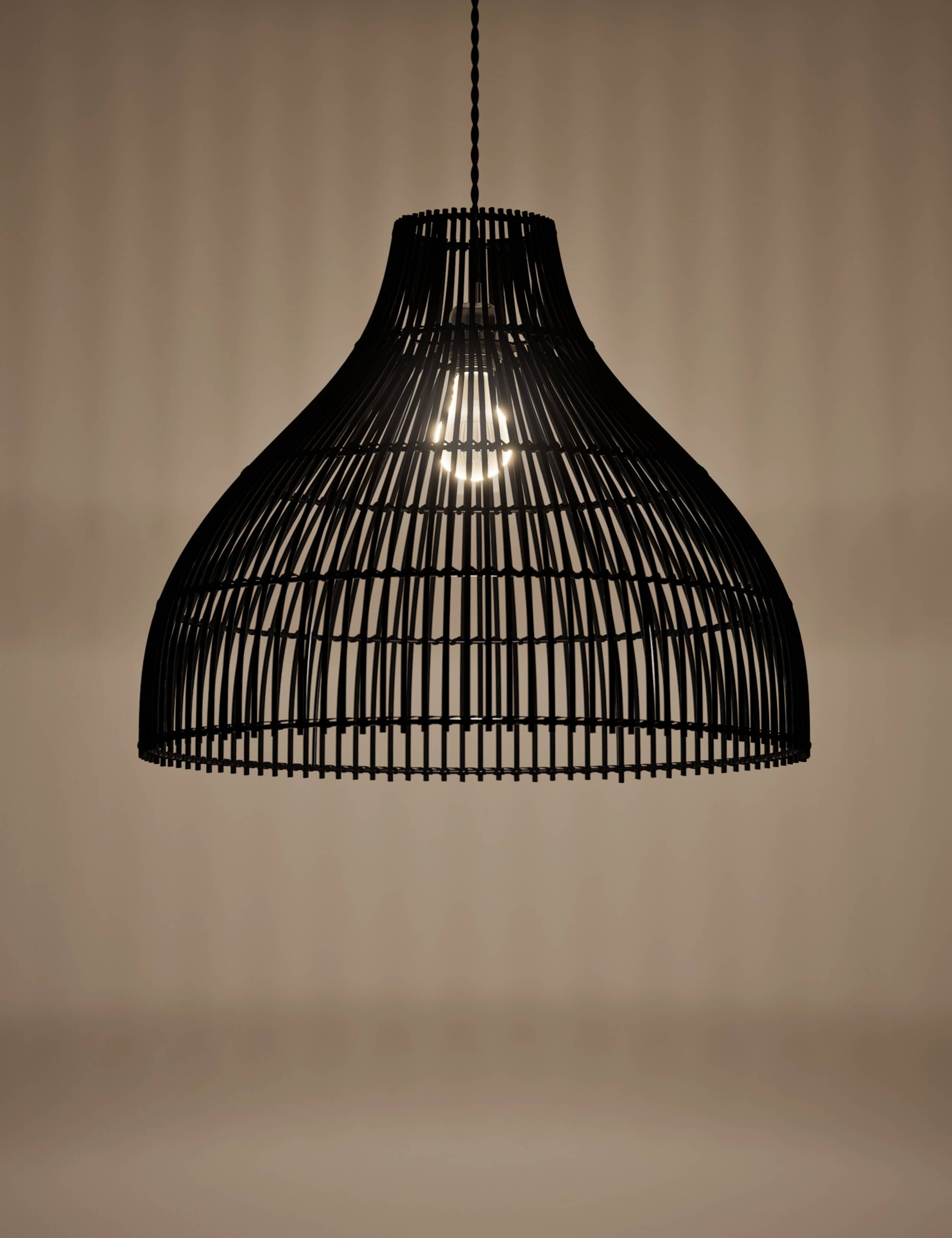 Rattan Bell Large Easy Fit Shade 2 of 4