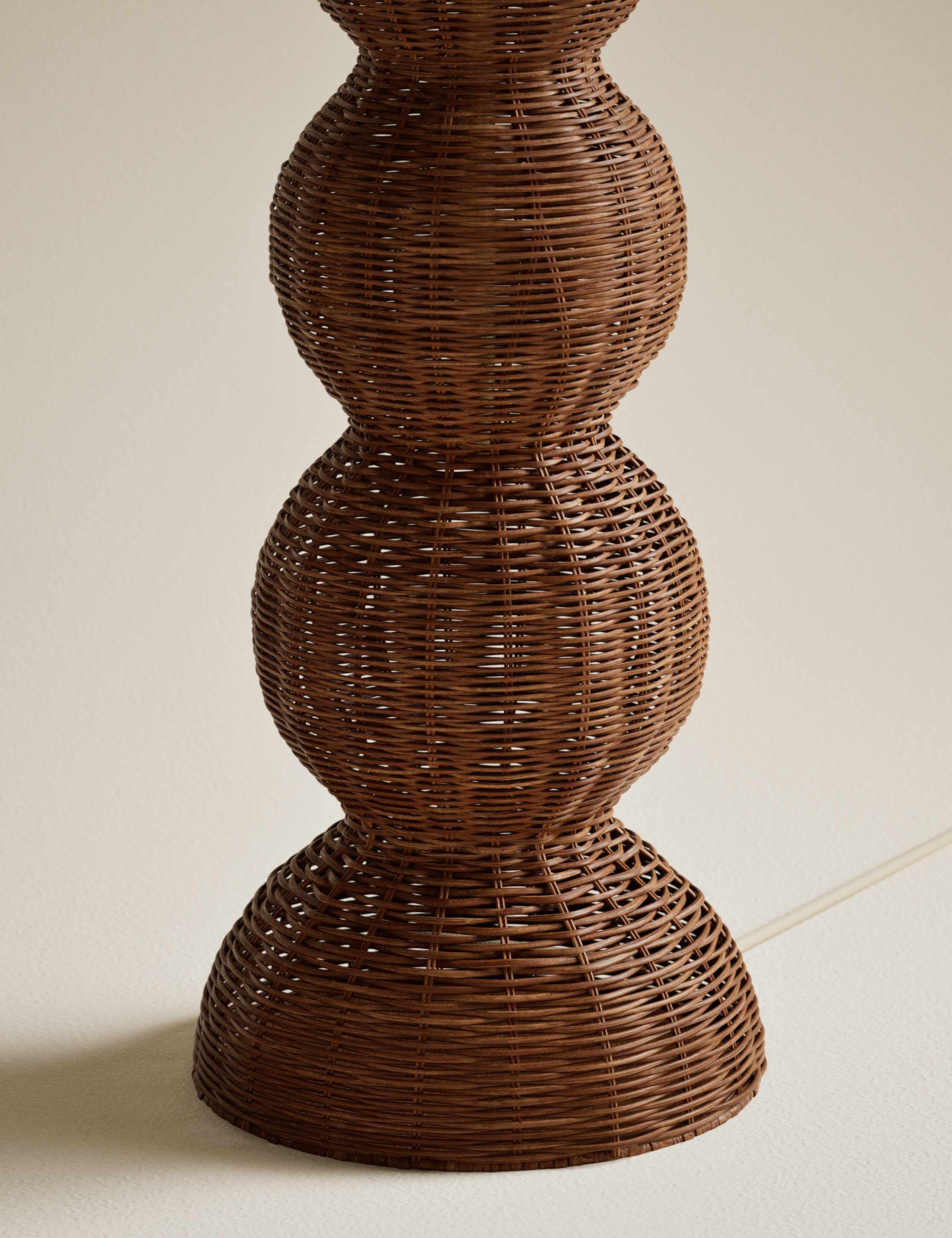 Wicker Graduated Base Floor Lamp 4 of 5