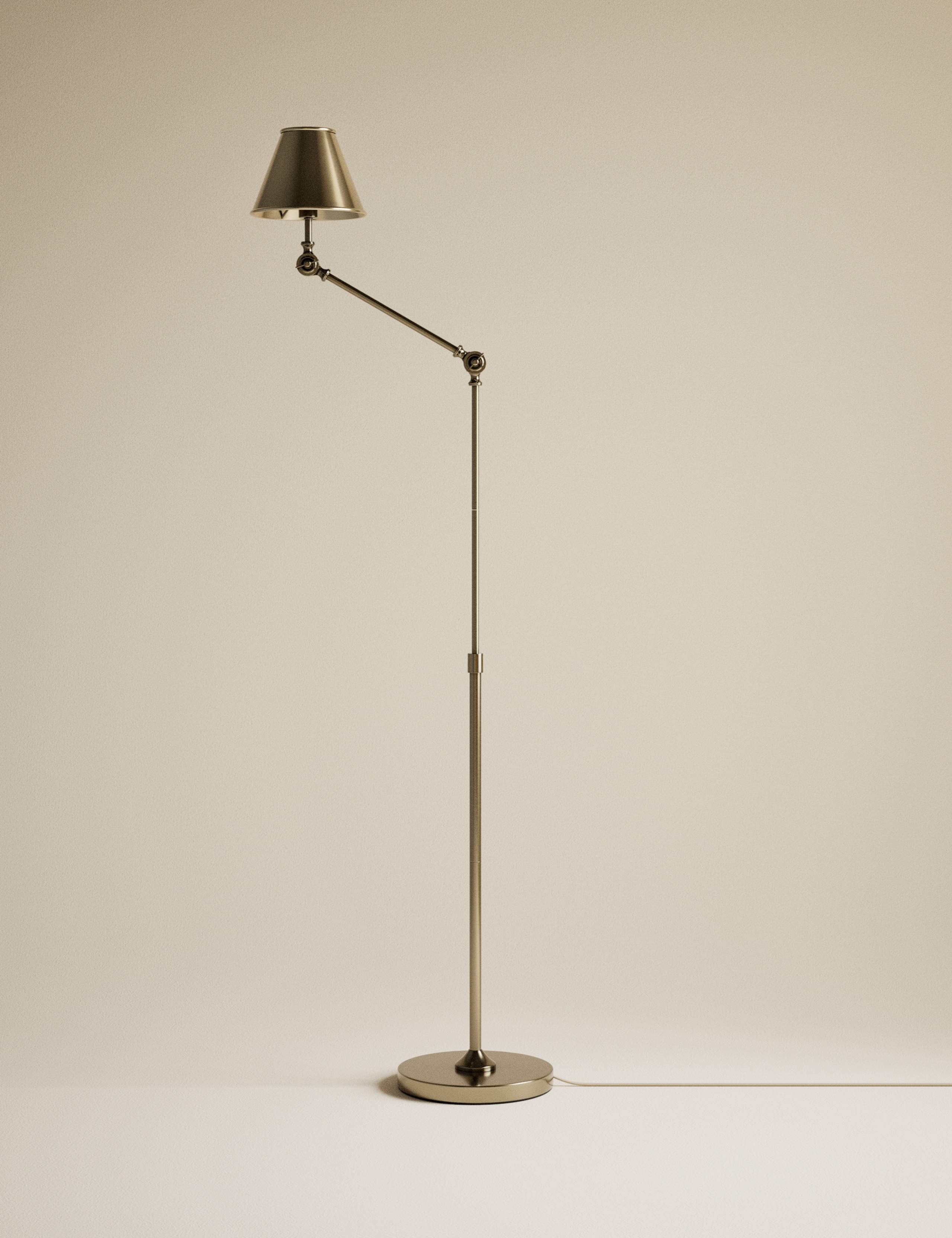 Brass Hat Adjustable Floor Lamp 3 of 5