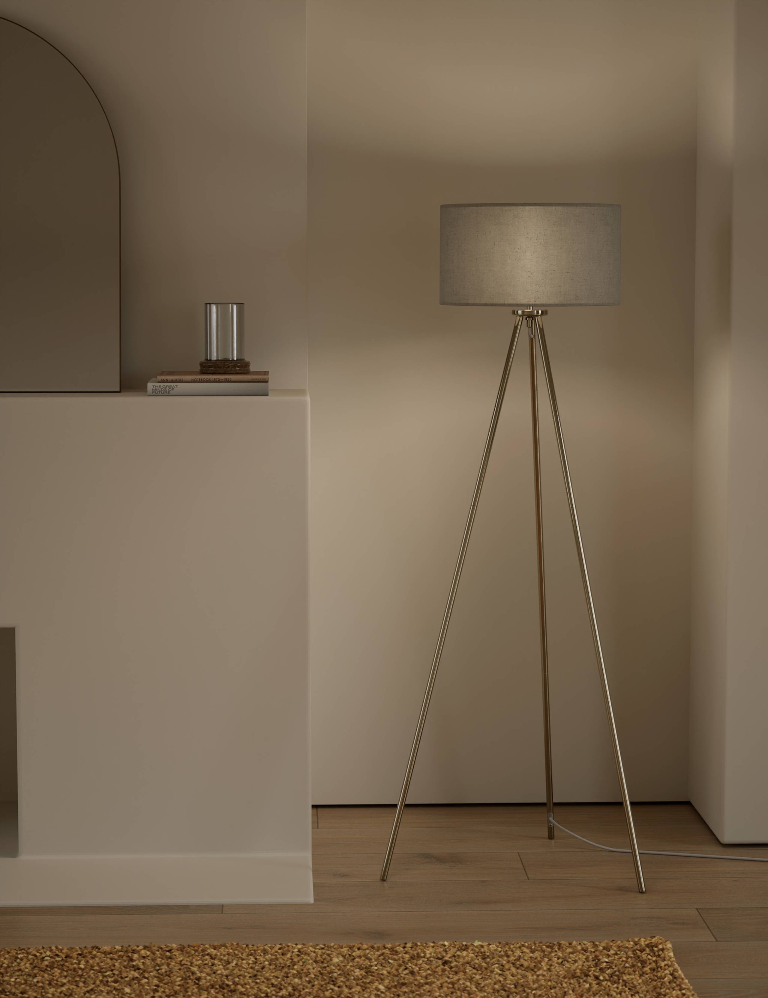 Metal Tripod Floor Lamp 2 of 5