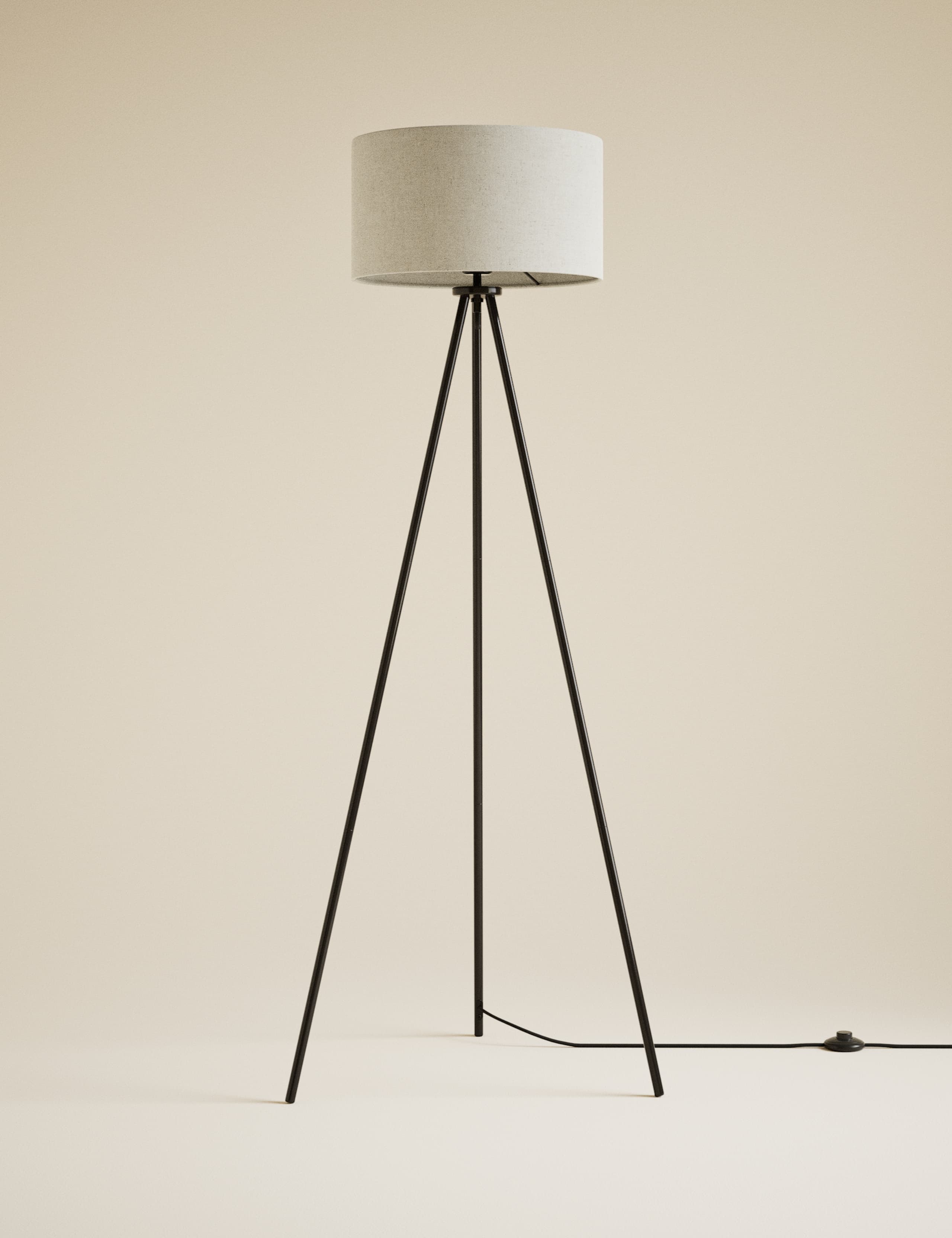 Metal Tripod Floor Lamp 1 of 5