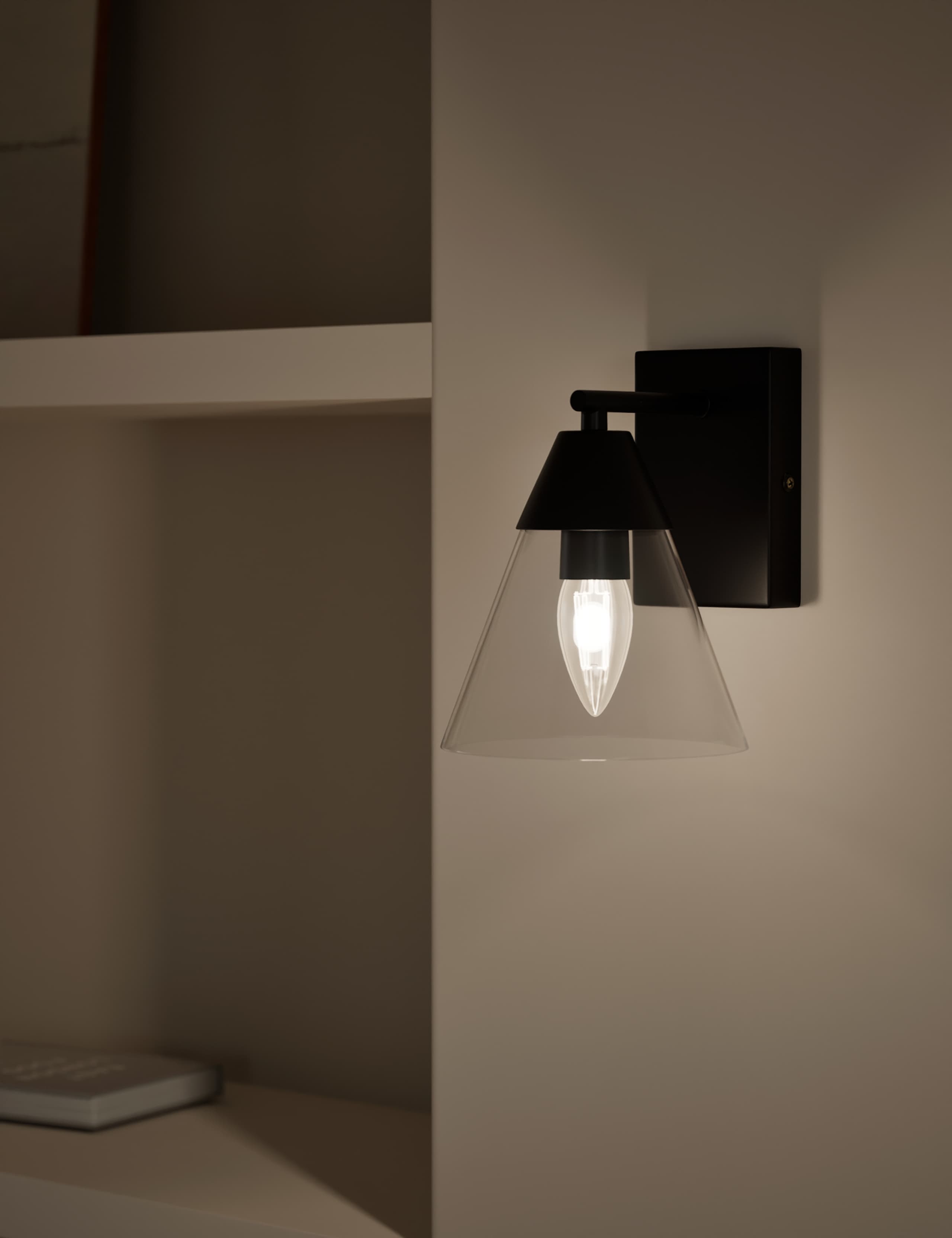 Square Base Cone Hinged Wall Light 2 of 5