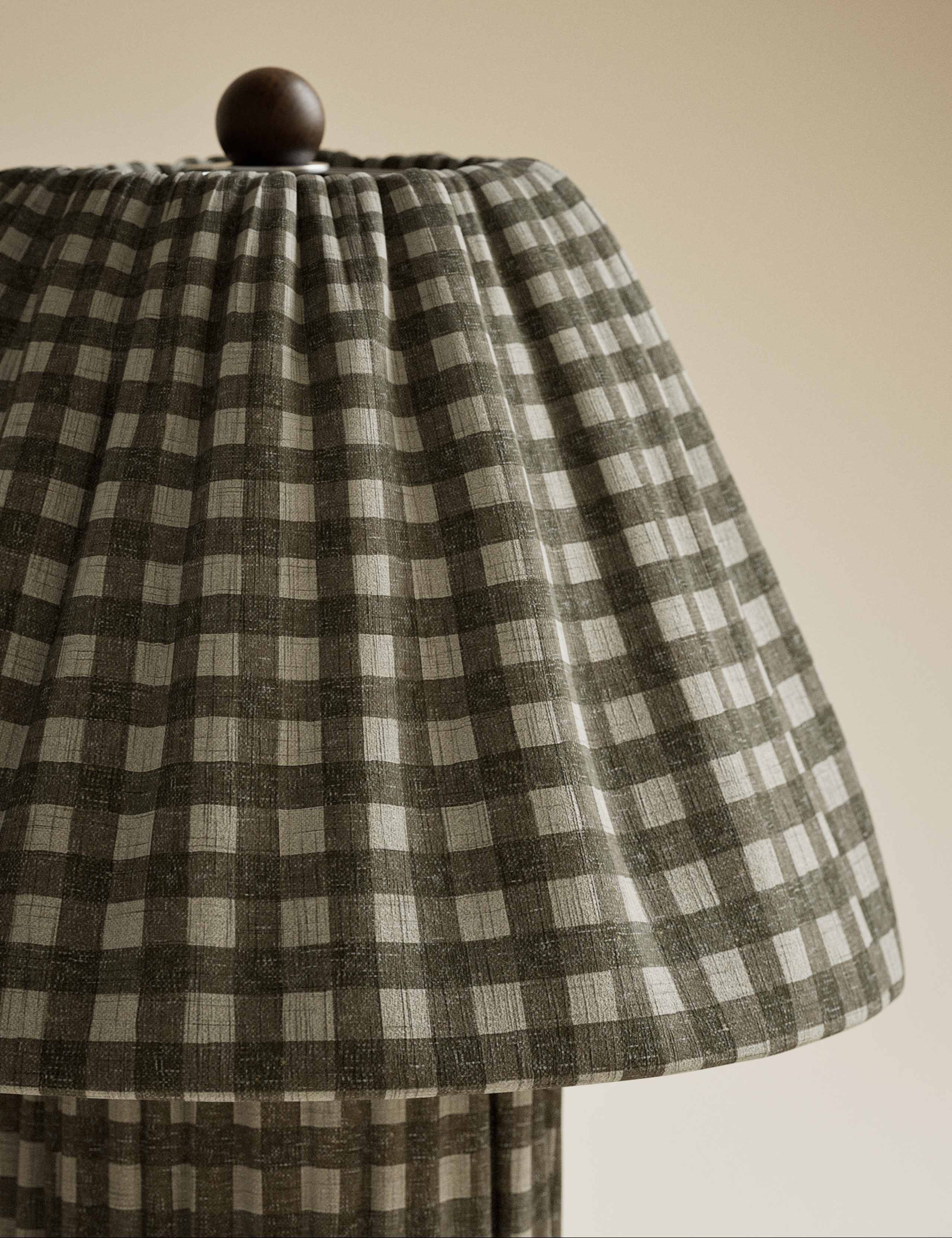 Full Pleat Gingham Table Lamp 5 of 5