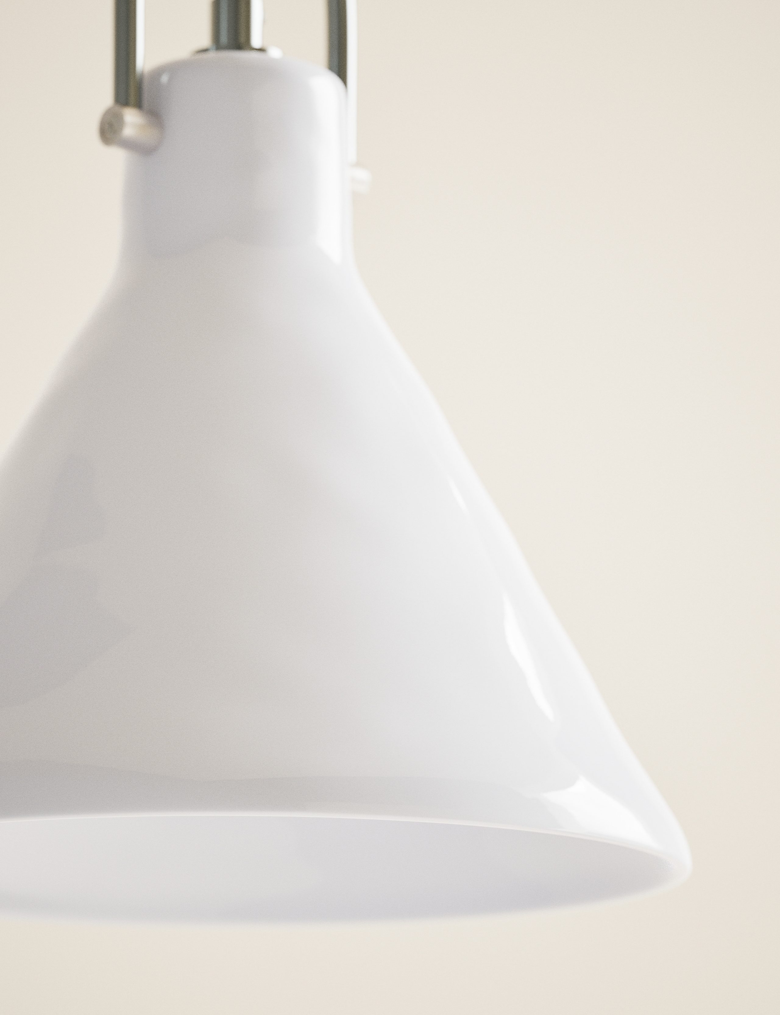 Ceramic Mottled Cone Pendant Light 5 of 5