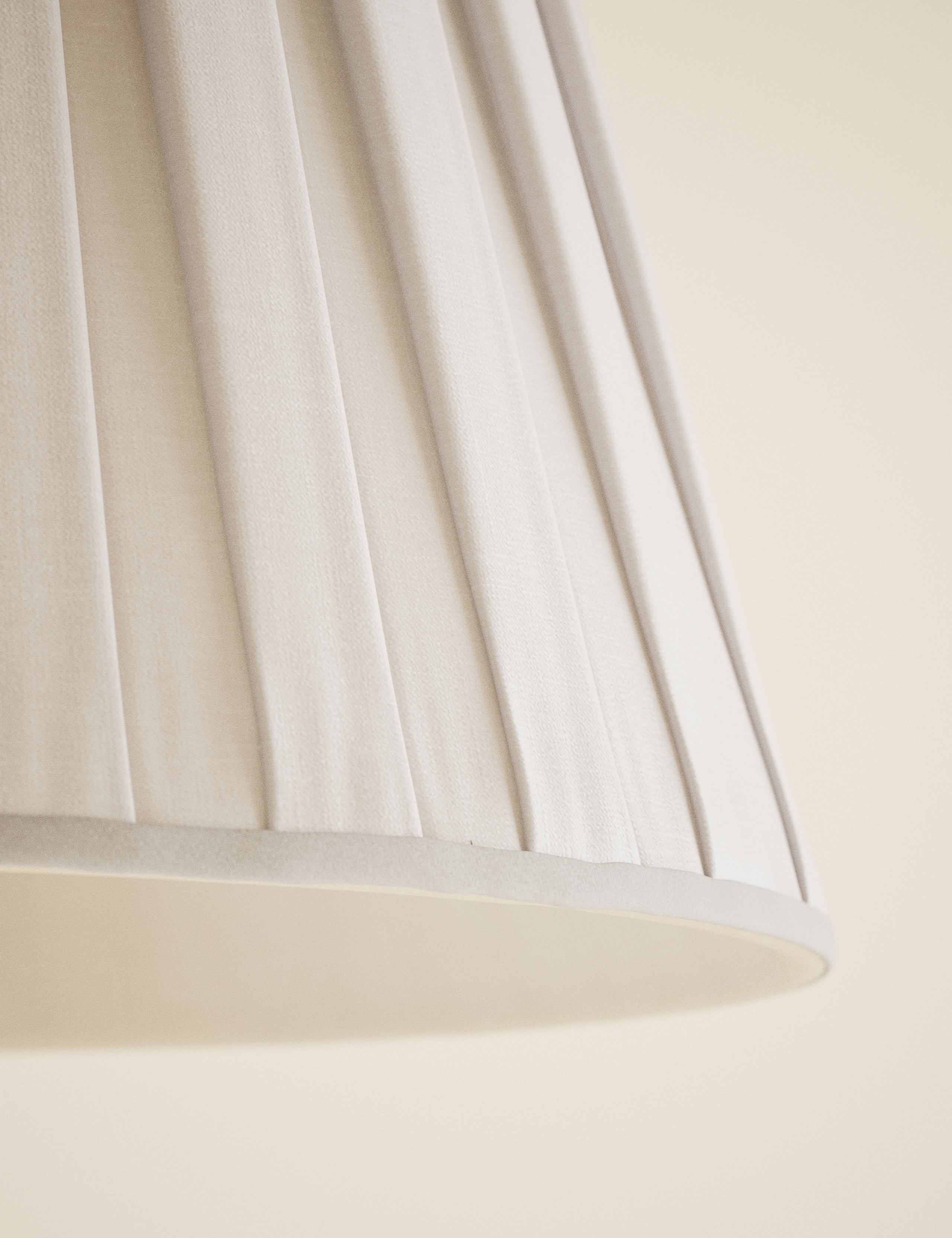 Large Wide Pleated Fabric Shade 2 of 3