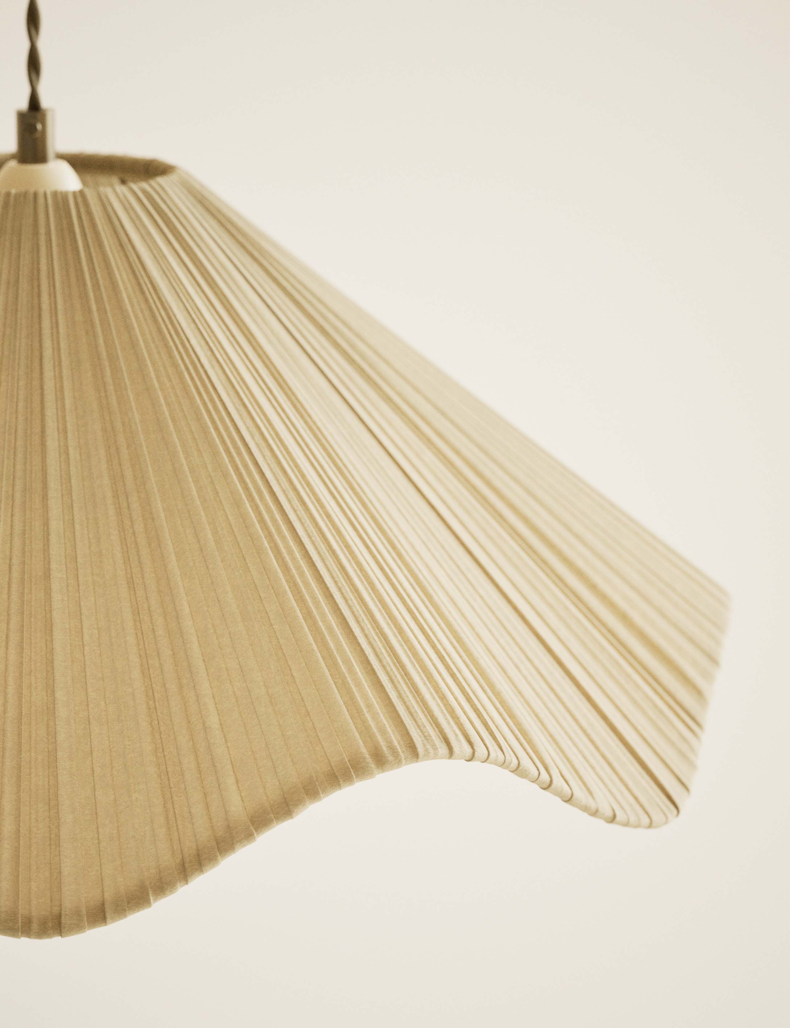 Wave Pleated Easy Fit Ceiling Lamp Shade 5 of 5