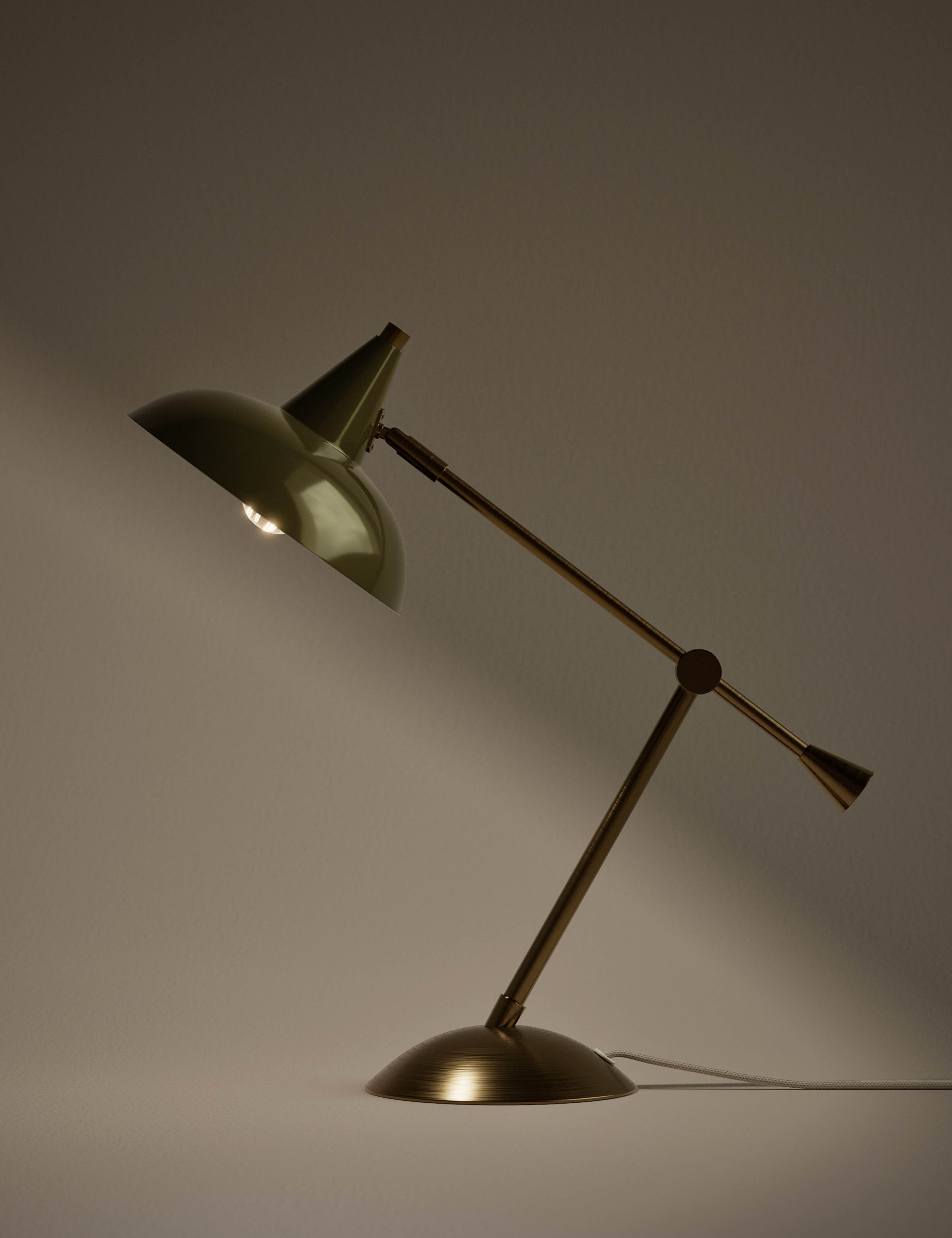 Metal Head Desk Table Lamp 2 of 4