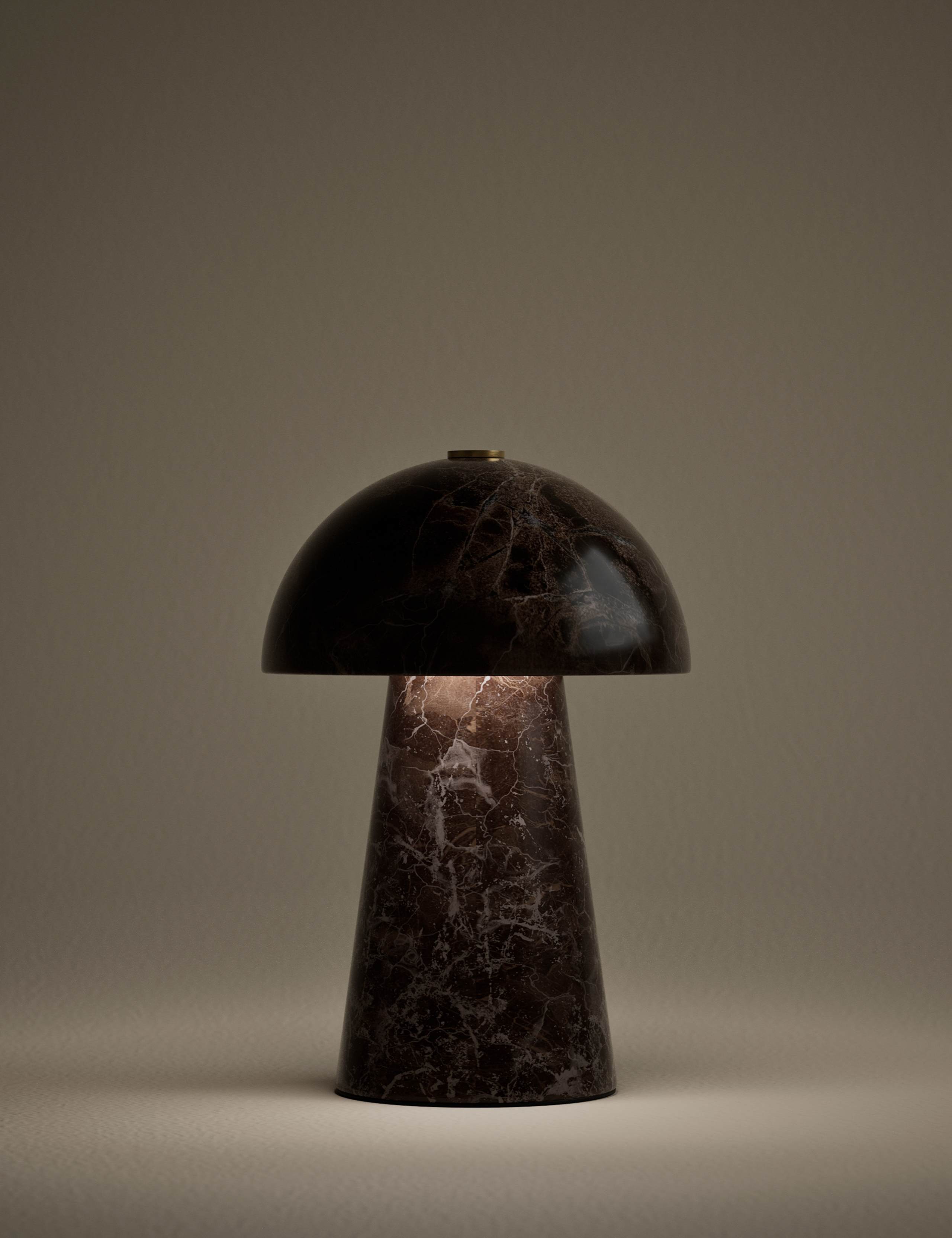 Marble Rechargeable Mushroom Lamp 2 of 5