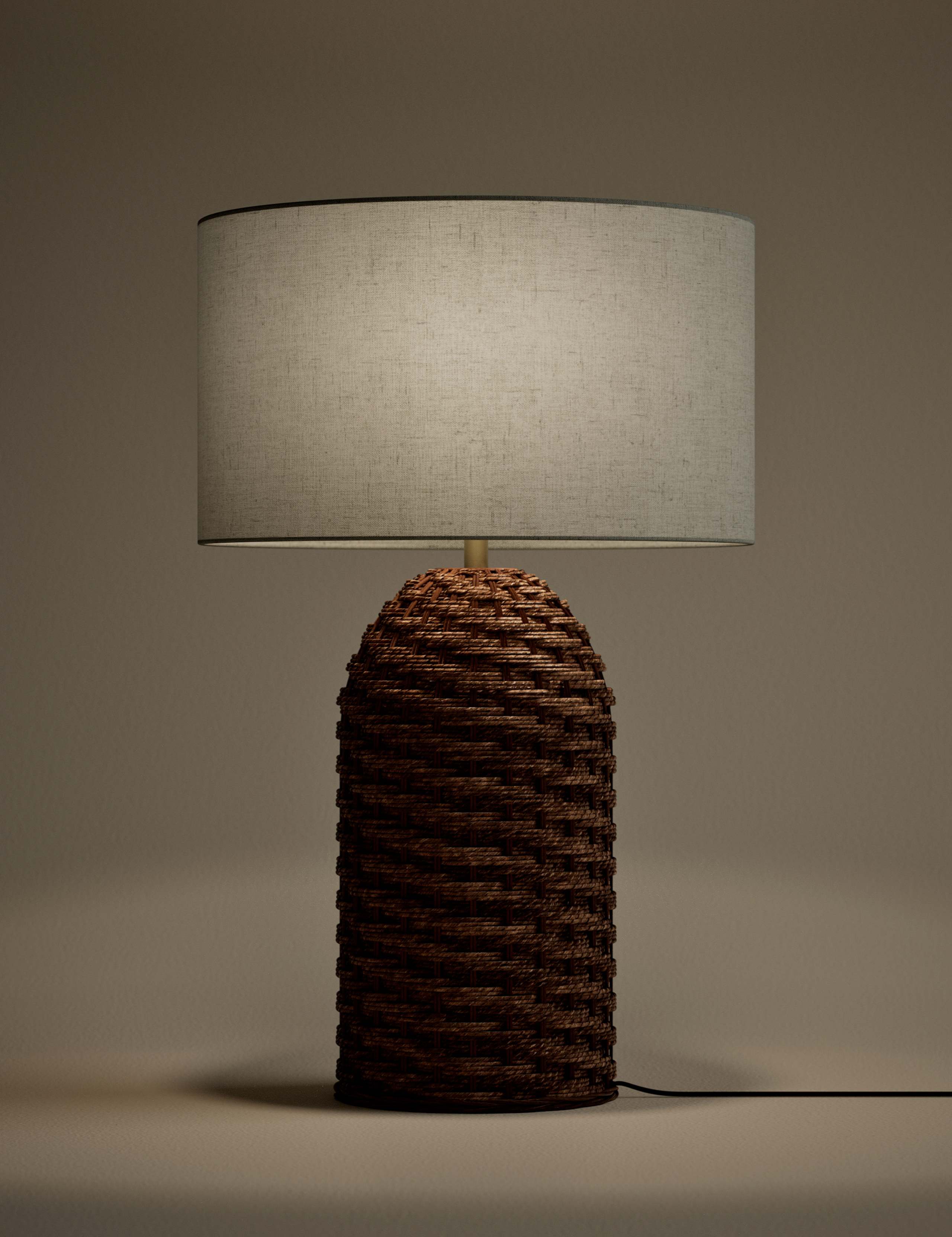 Seagrass Table Lamp with Shade 2 of 4