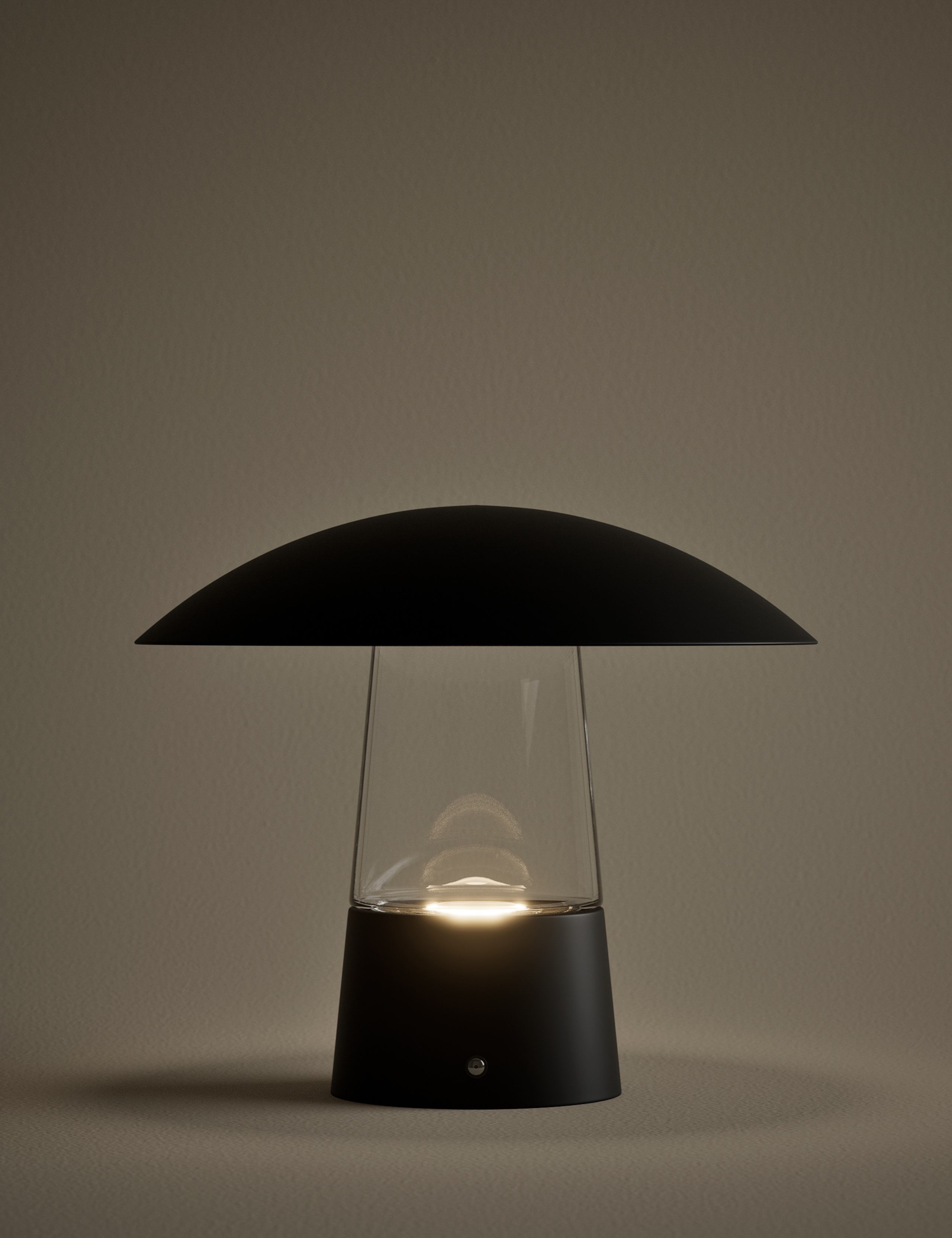 Kelly Hoppen Metal and Glass Dome Lamp 3 of 5