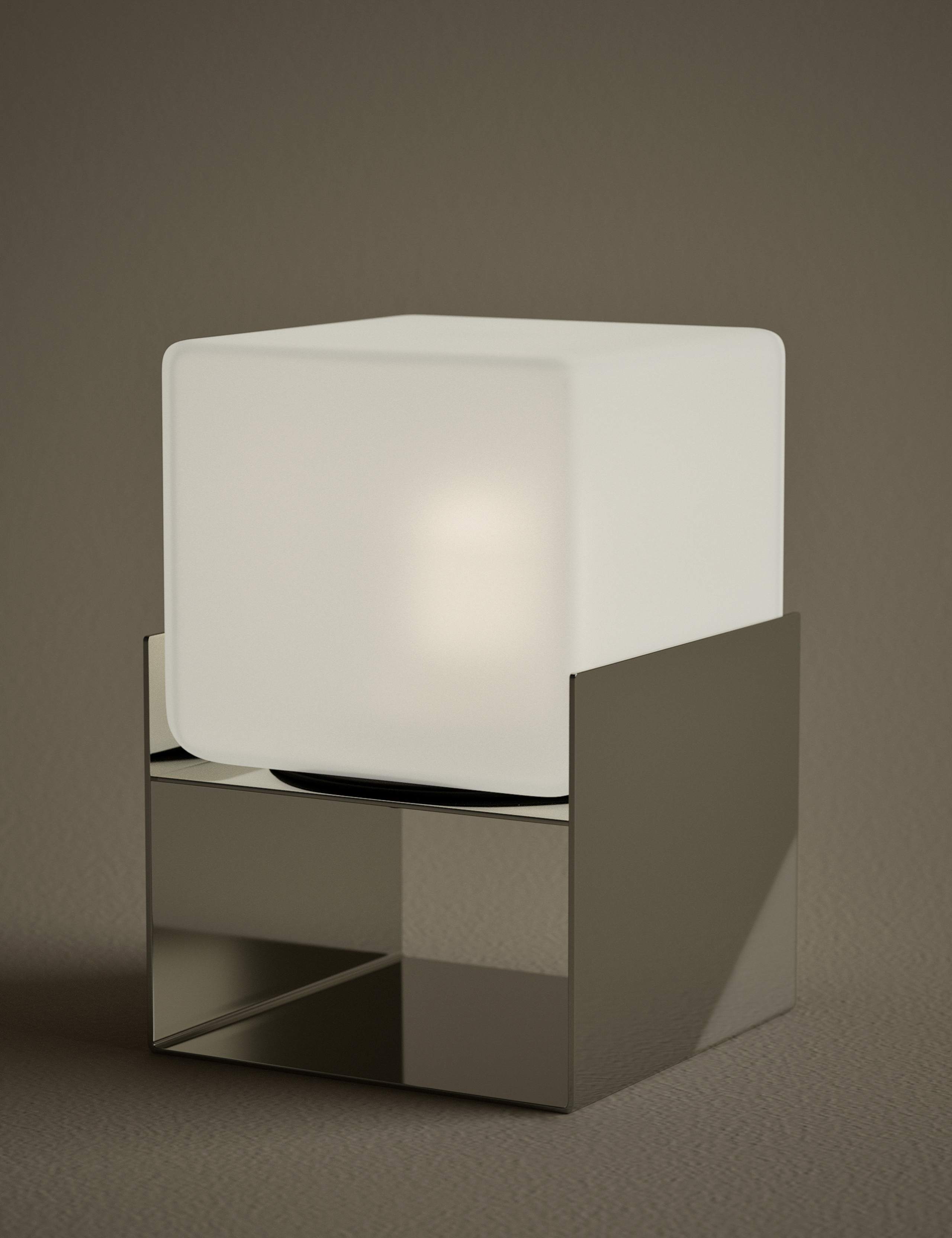 Kelly Hoppen Rechargeable Square Glass Lamp 3 of 5