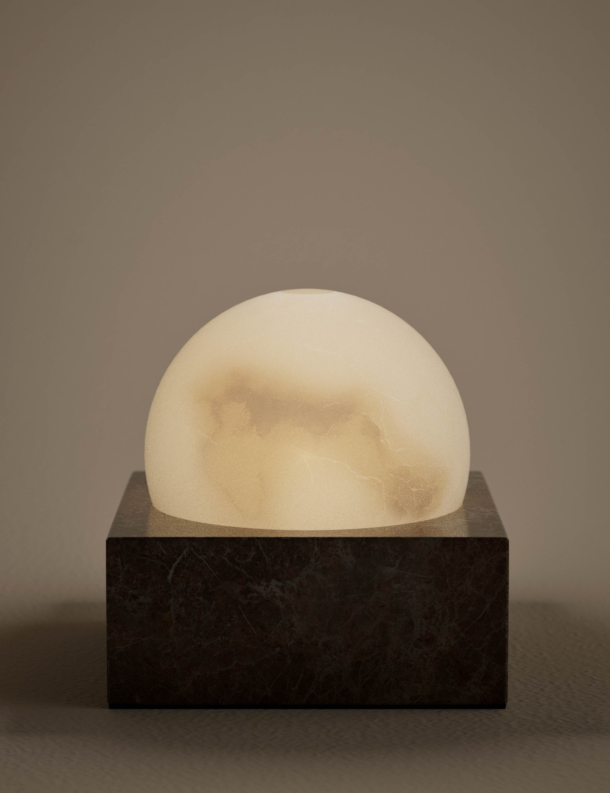 Alabaster & Marble Rechargeable Table Lamp 2 of 4