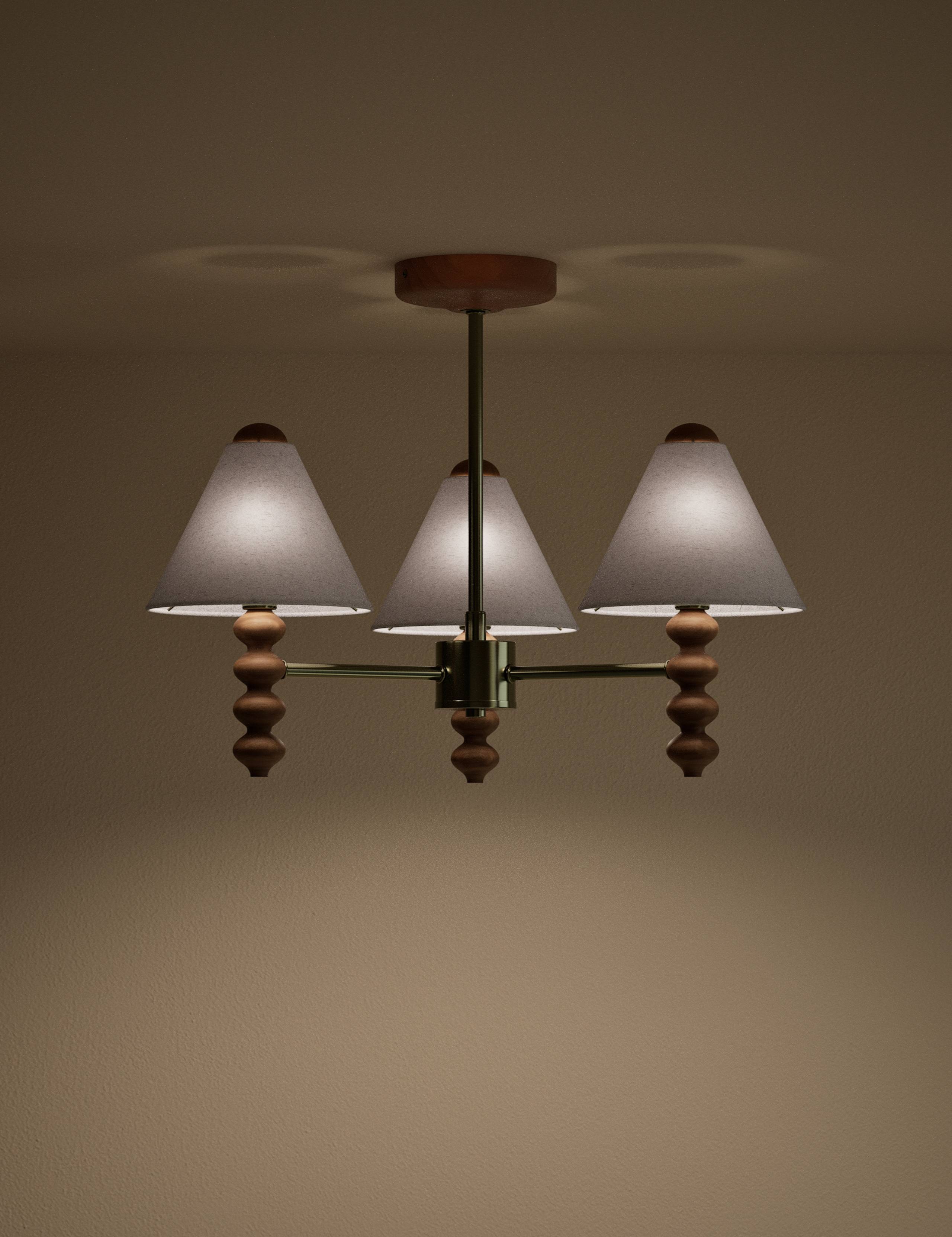Evelyn 3 Light Ceiling Light 2 of 4