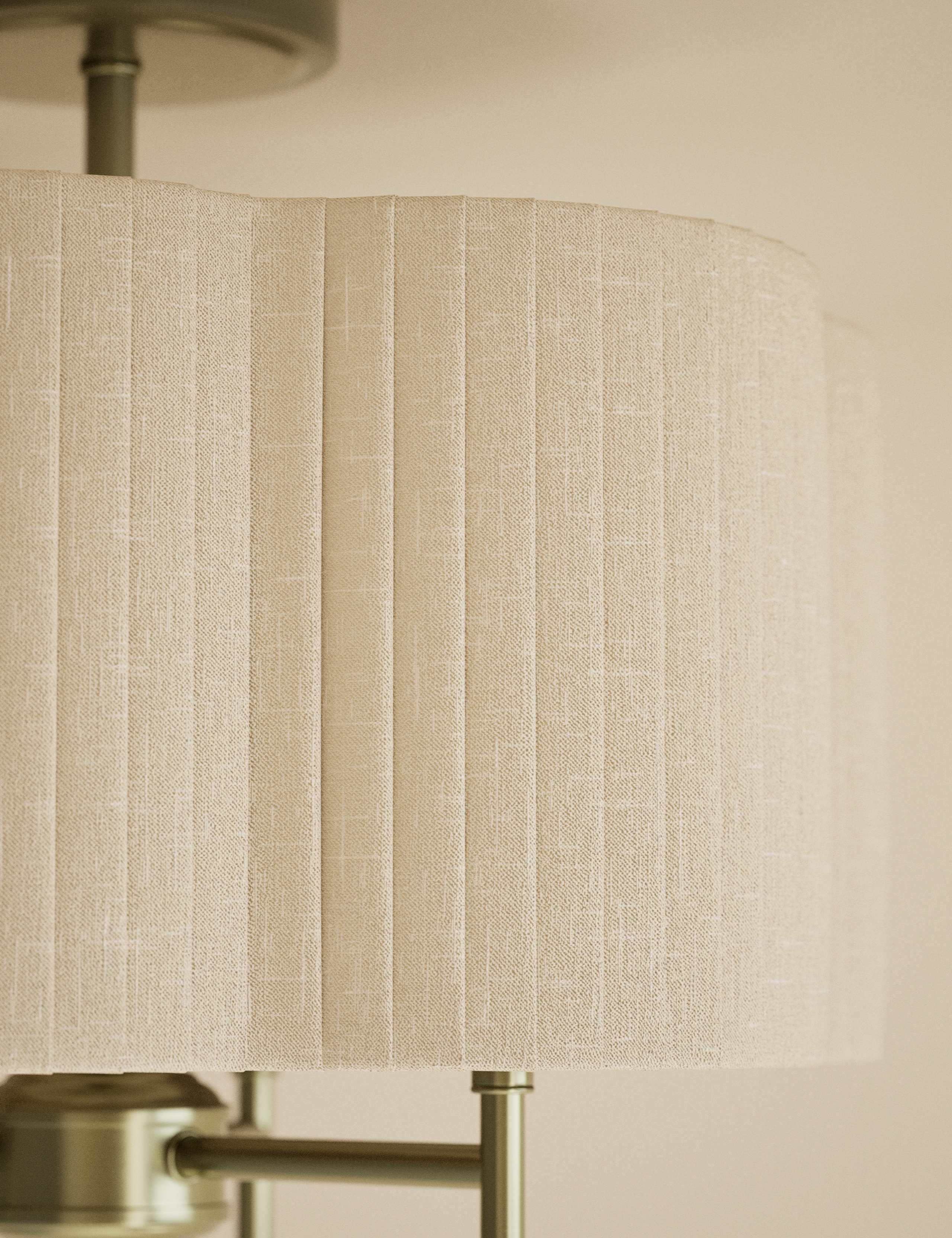 Scallop Pleated Flush Ceiling Light 3 of 4