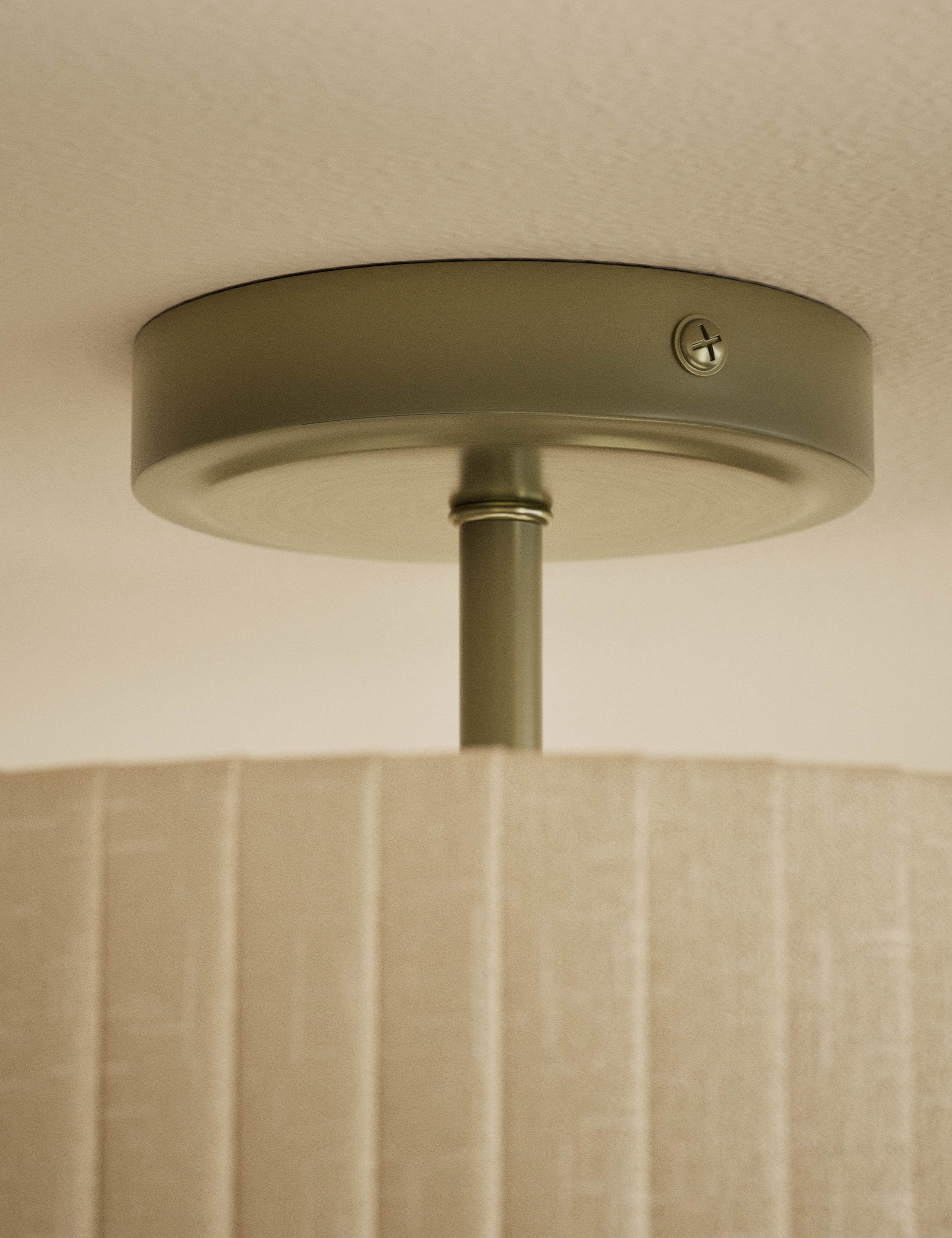 Scallop Pleated Flush Ceiling Light 4 of 4
