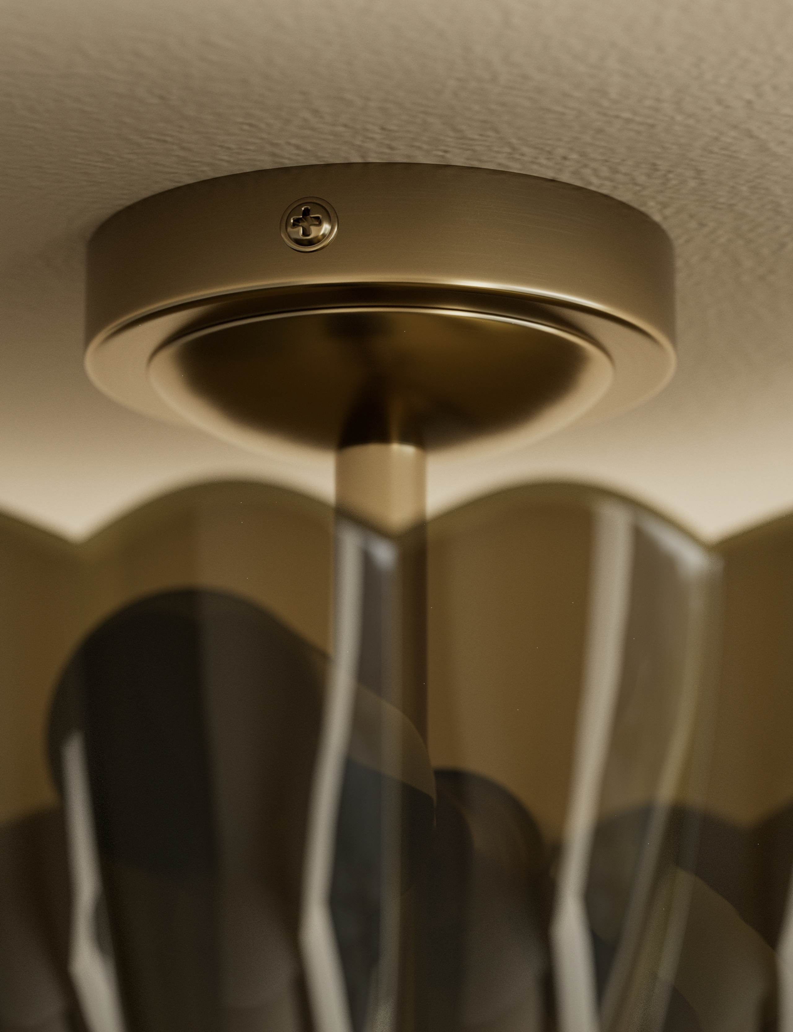 Scallop Uplighter Flush Ceiling Light 4 of 5