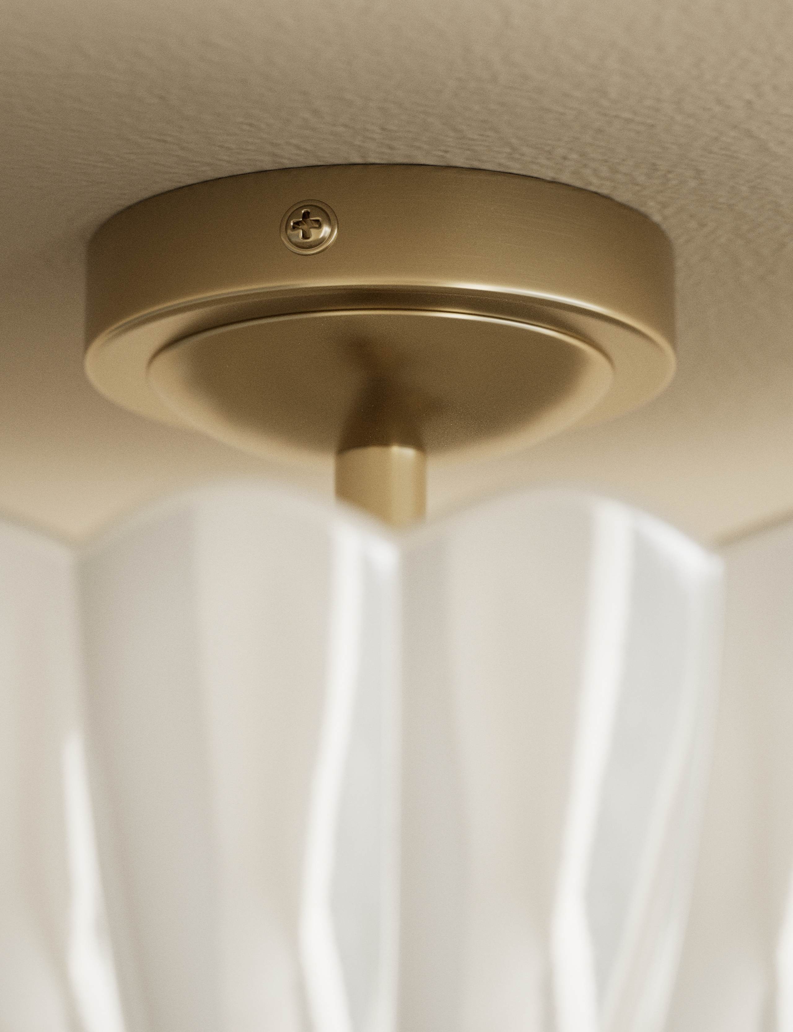 Scallop Uplighter Flush Ceiling Light 4 of 5
