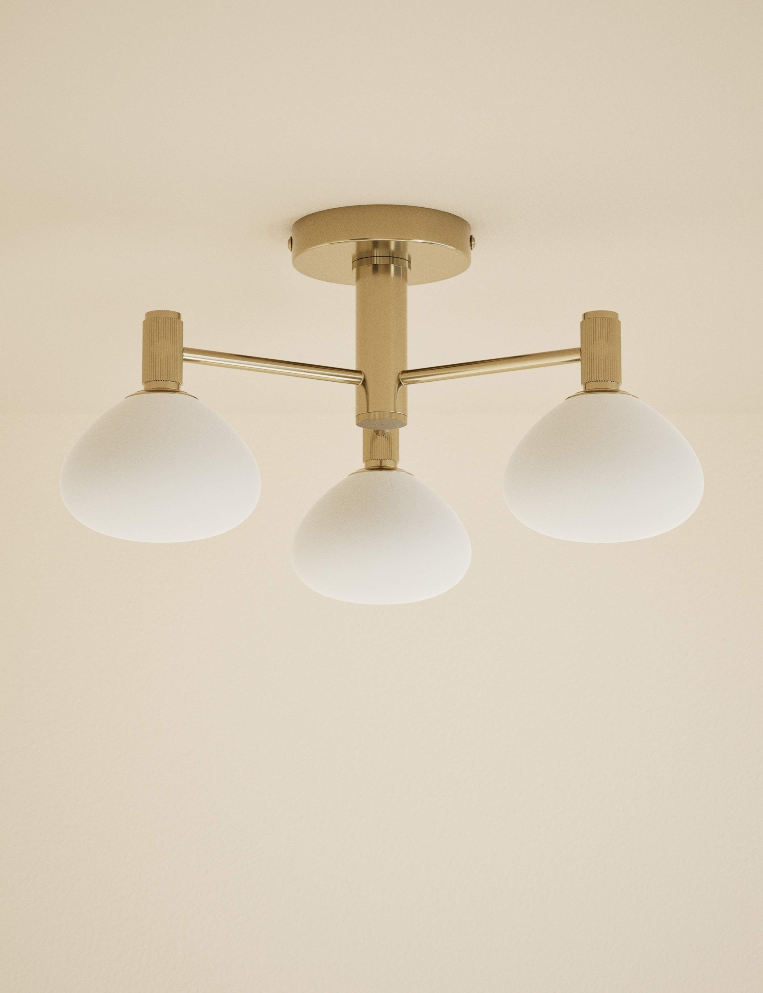 Soft Organic Form 3 Light Ceiling Light 1 of 5