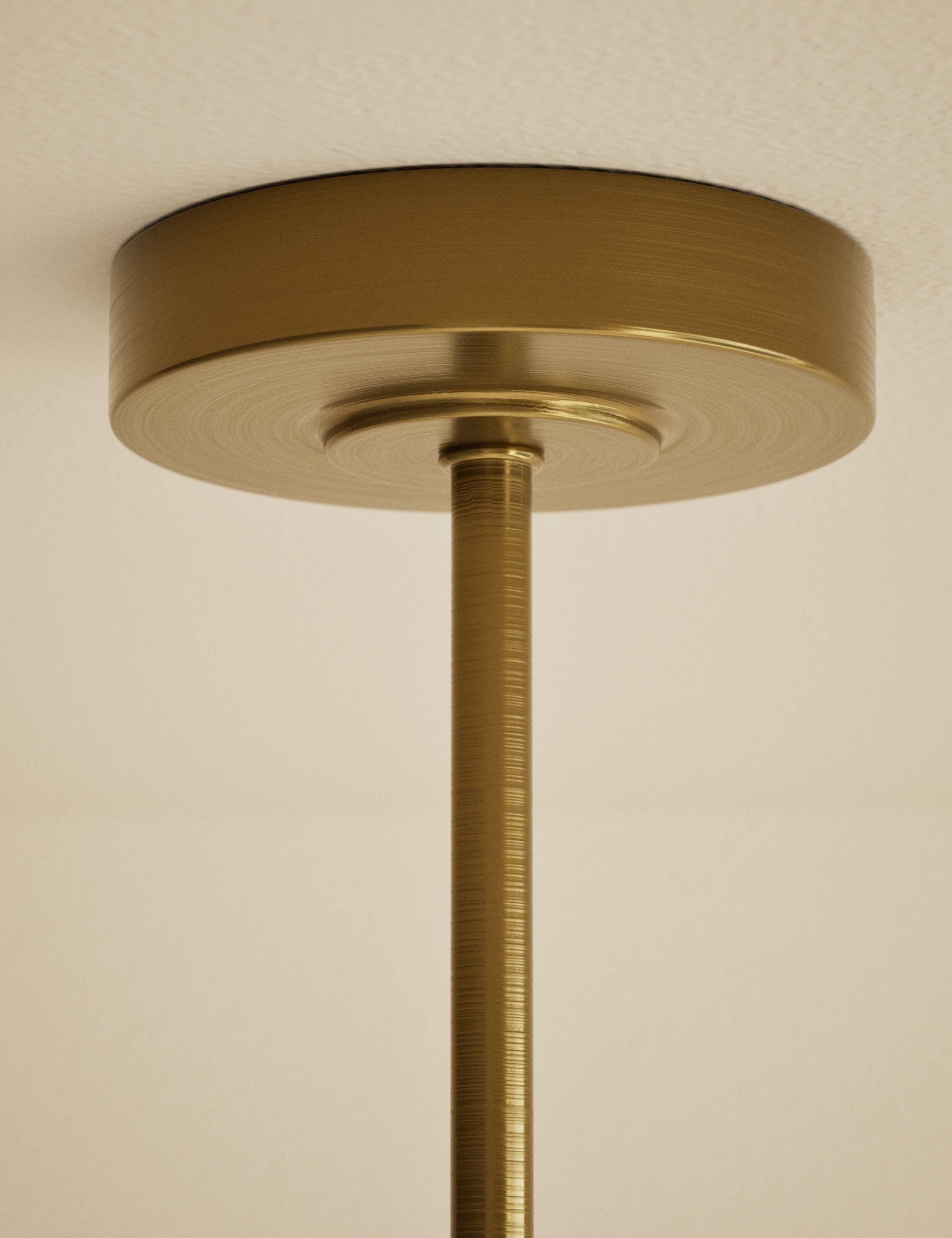 Reeded 5 Light Uplighter Ceiling Light 4 of 5