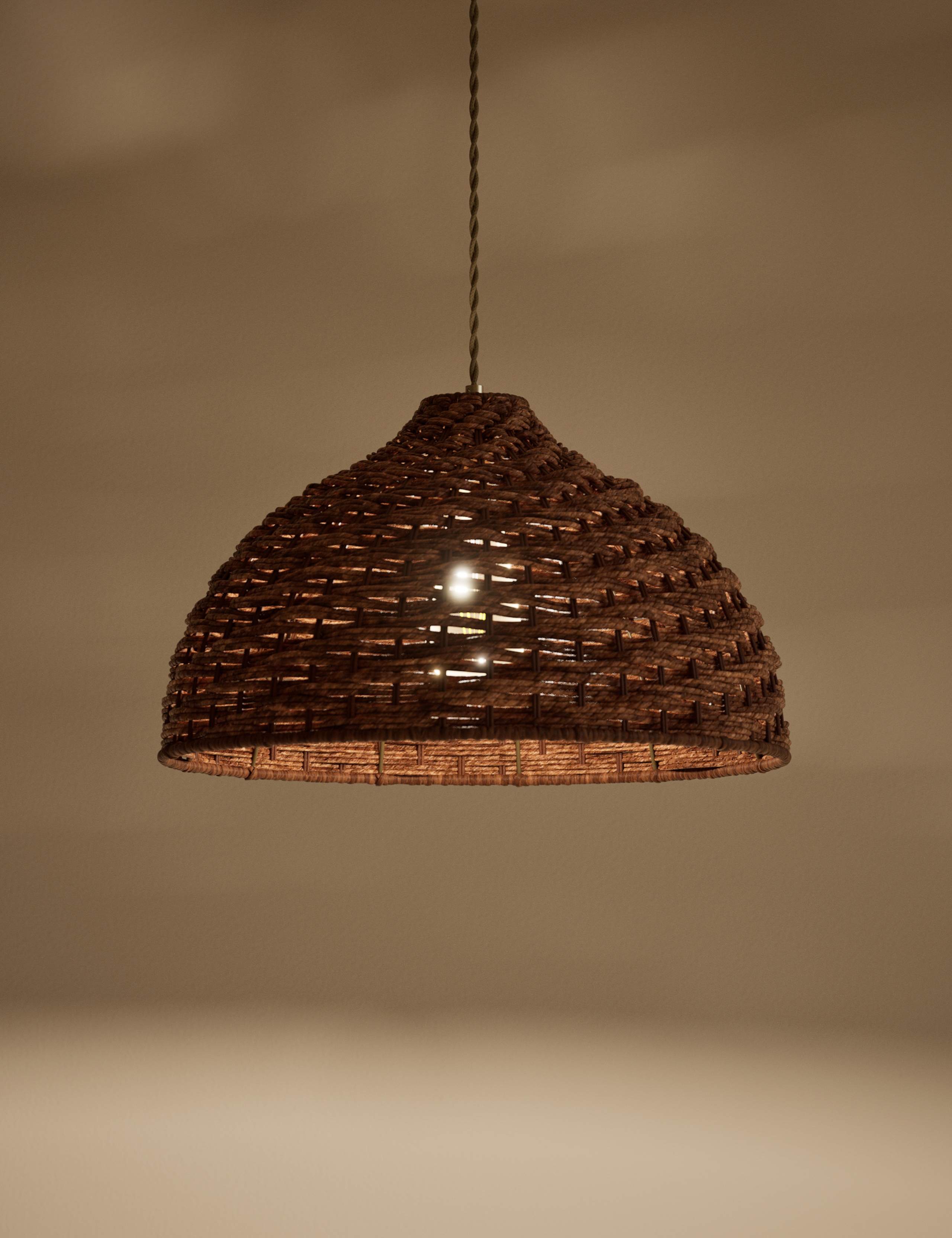Seagrass Bell Easy Fit Ceiling Lamp Shade 2 of 3