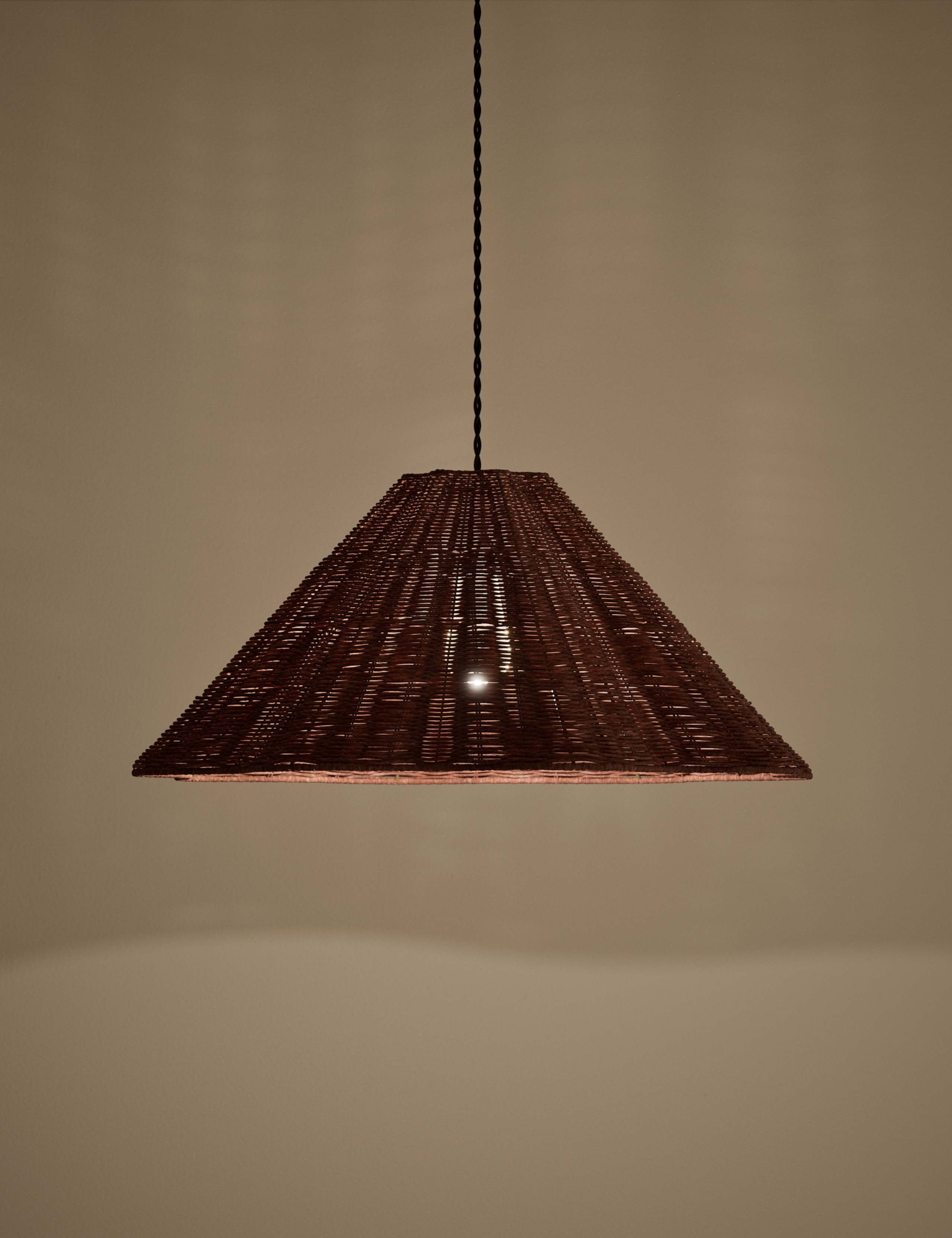 Rattan Scallop Large Easy Fit Lamp Shade 2 of 3
