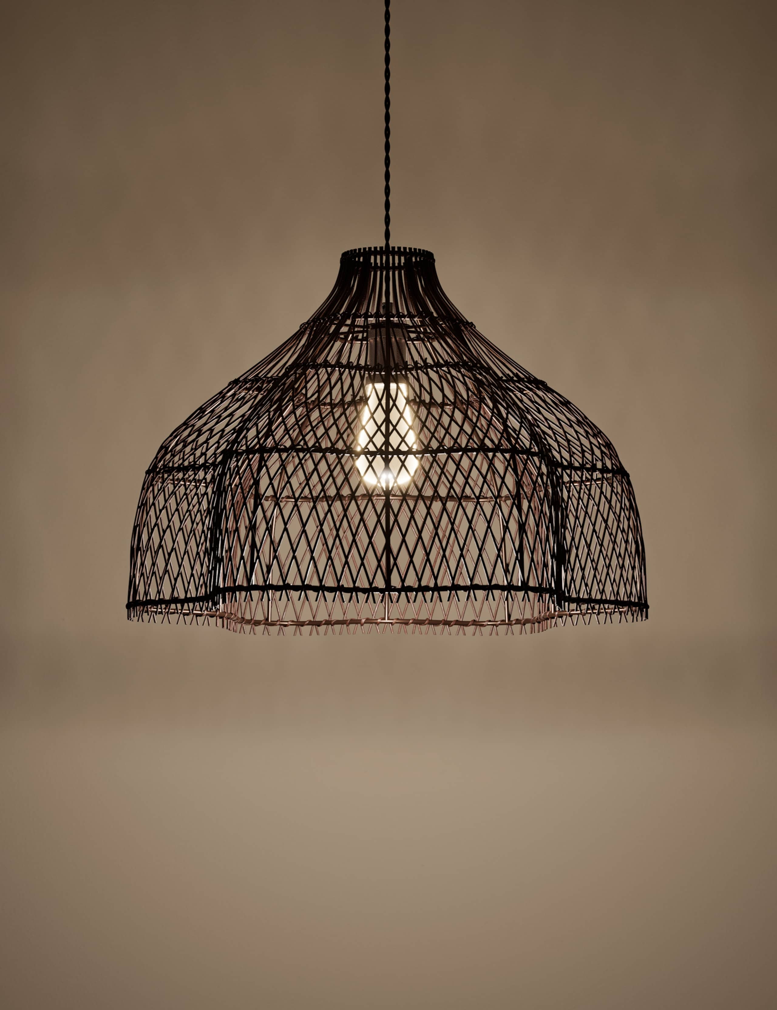 Open Weave Squiggle Ceiling Lamp Shade 2 of 3