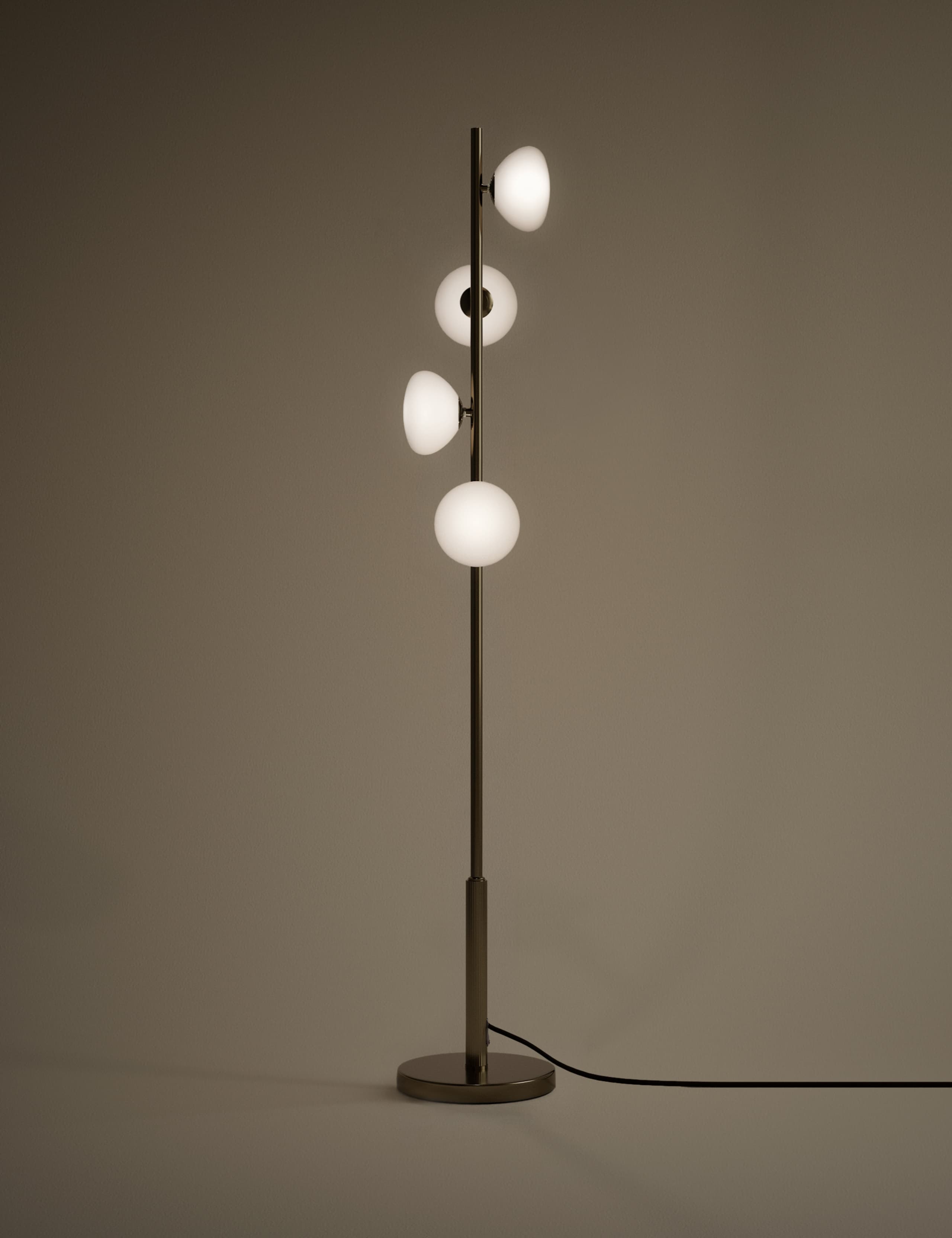 Glass 4 Head Floor Lamp 2 of 5
