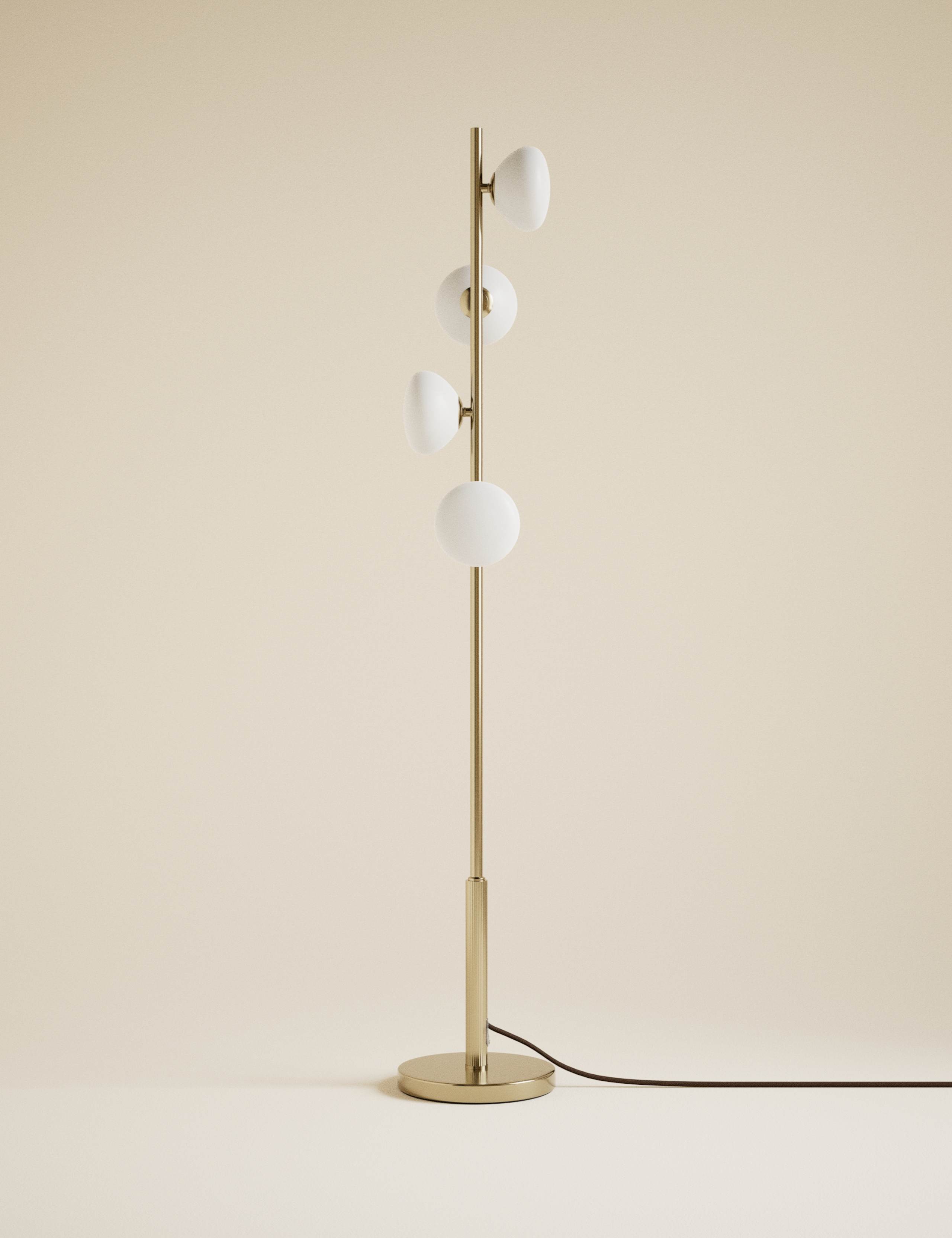 Glass 4 Head Floor Lamp 1 of 5
