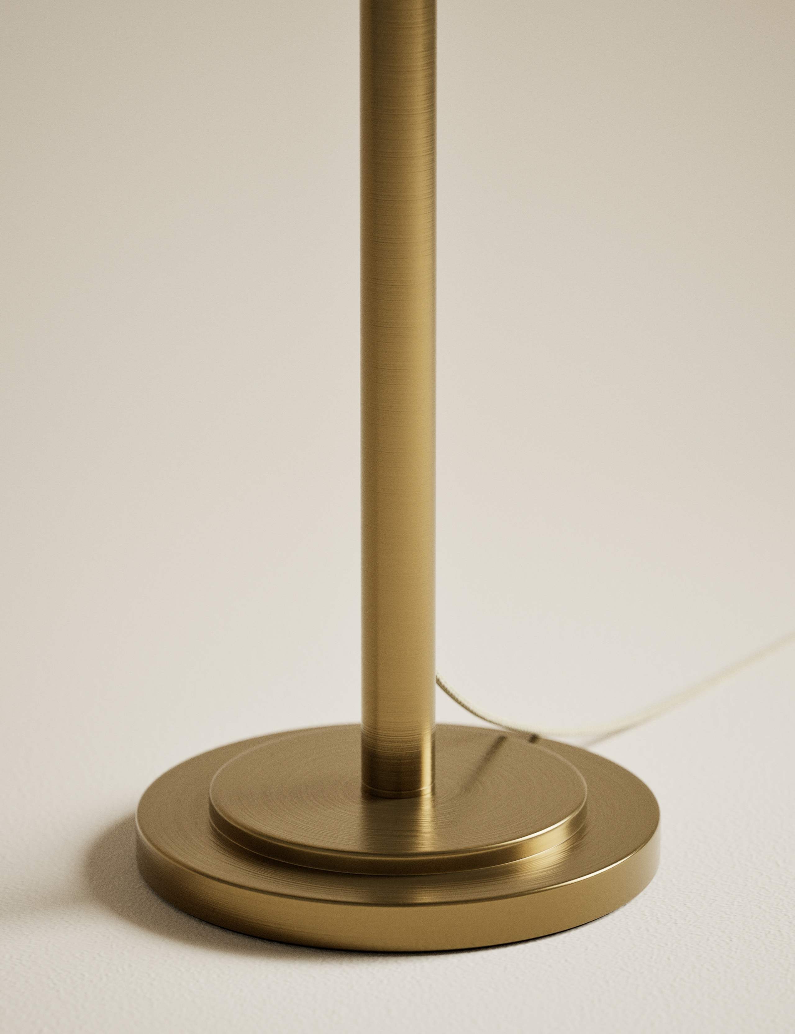 Reeded Glass Dome Head Floor Lamp 4 of 5