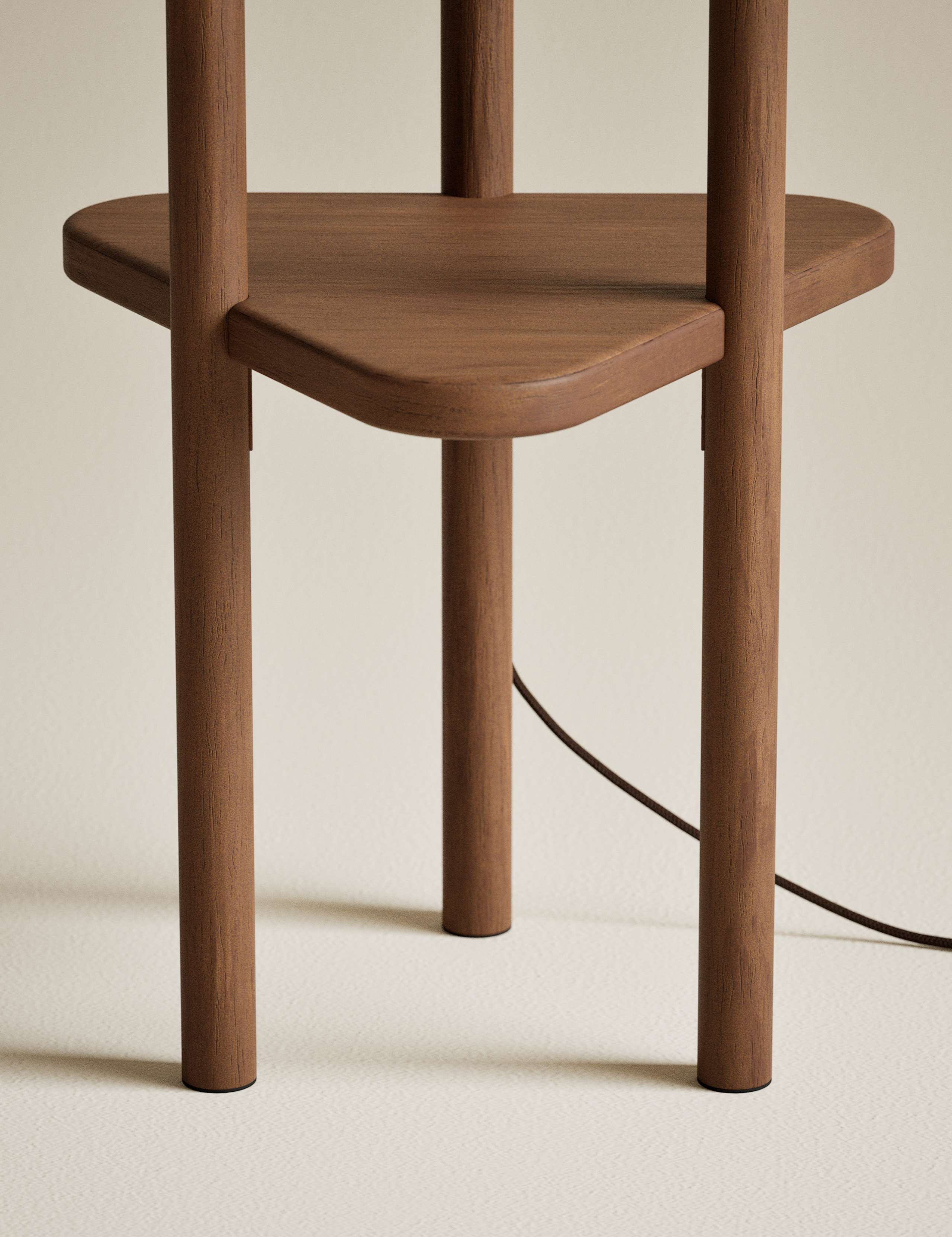 Plectrum Shaded Floor Lamp with Storage 4 of 4