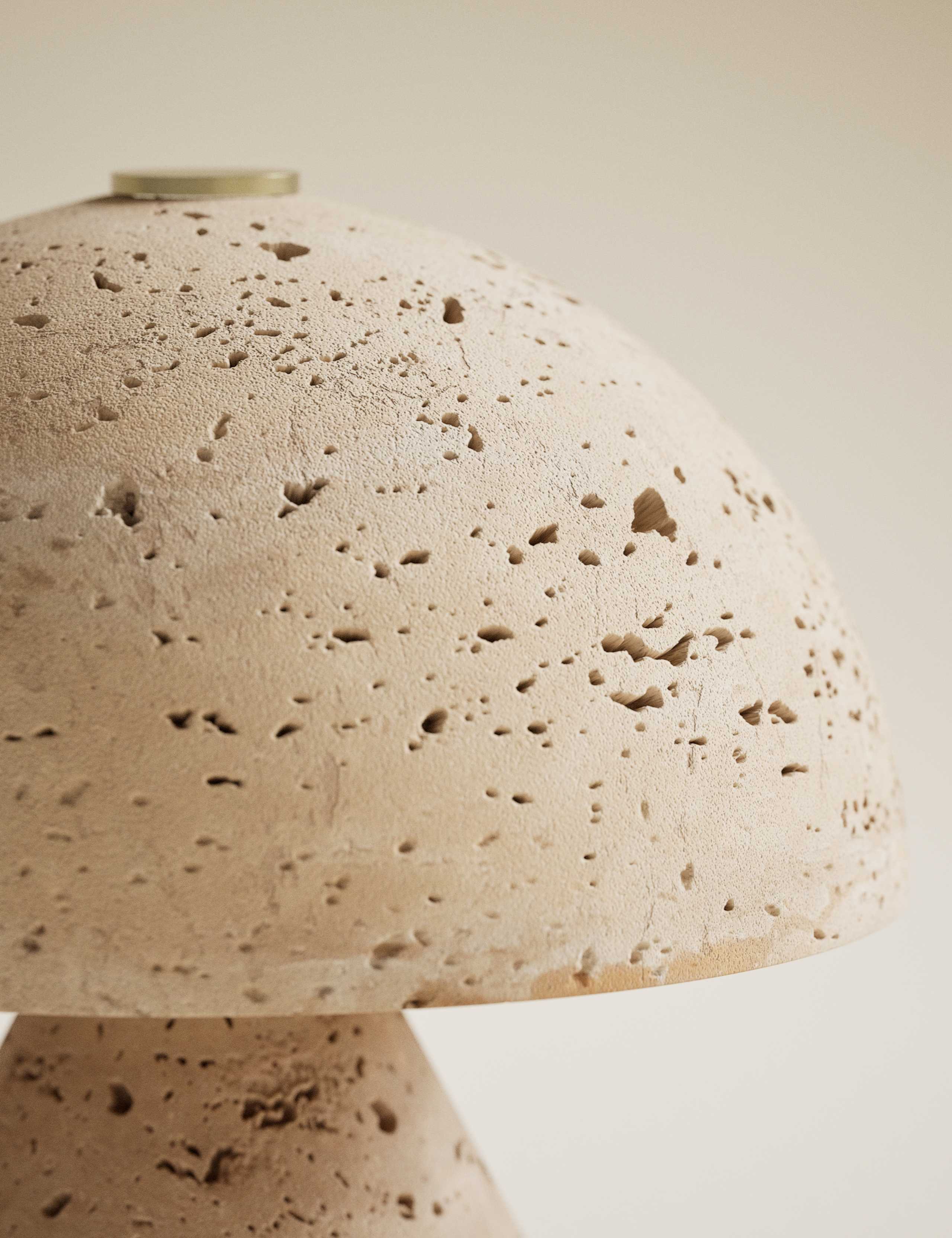 Rechargeable Small Tavertine Mushroom 4 of 5