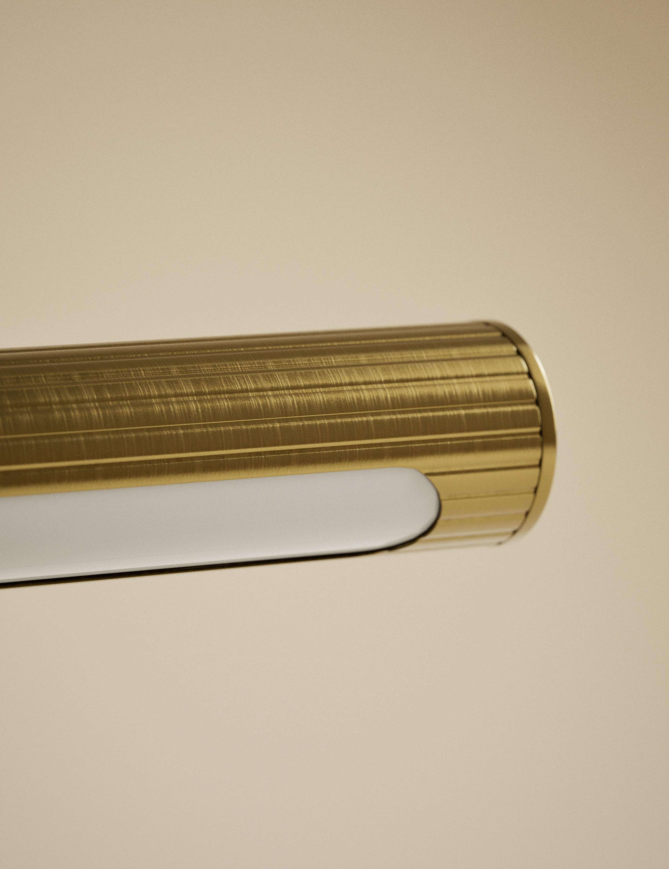 Reeded Metal Banker's Light 3 of 6