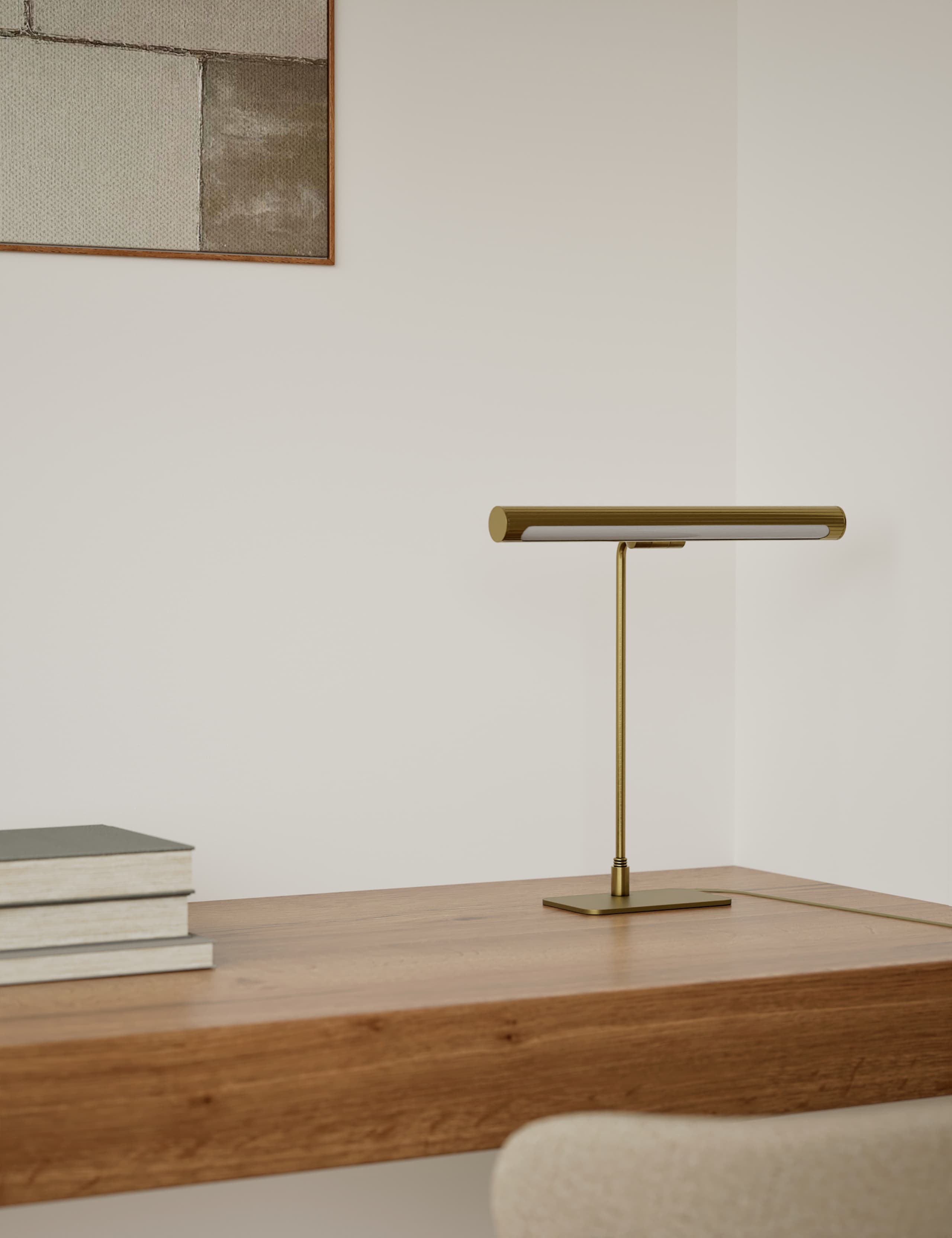 Reeded Metal Banker's Light 5 of 6