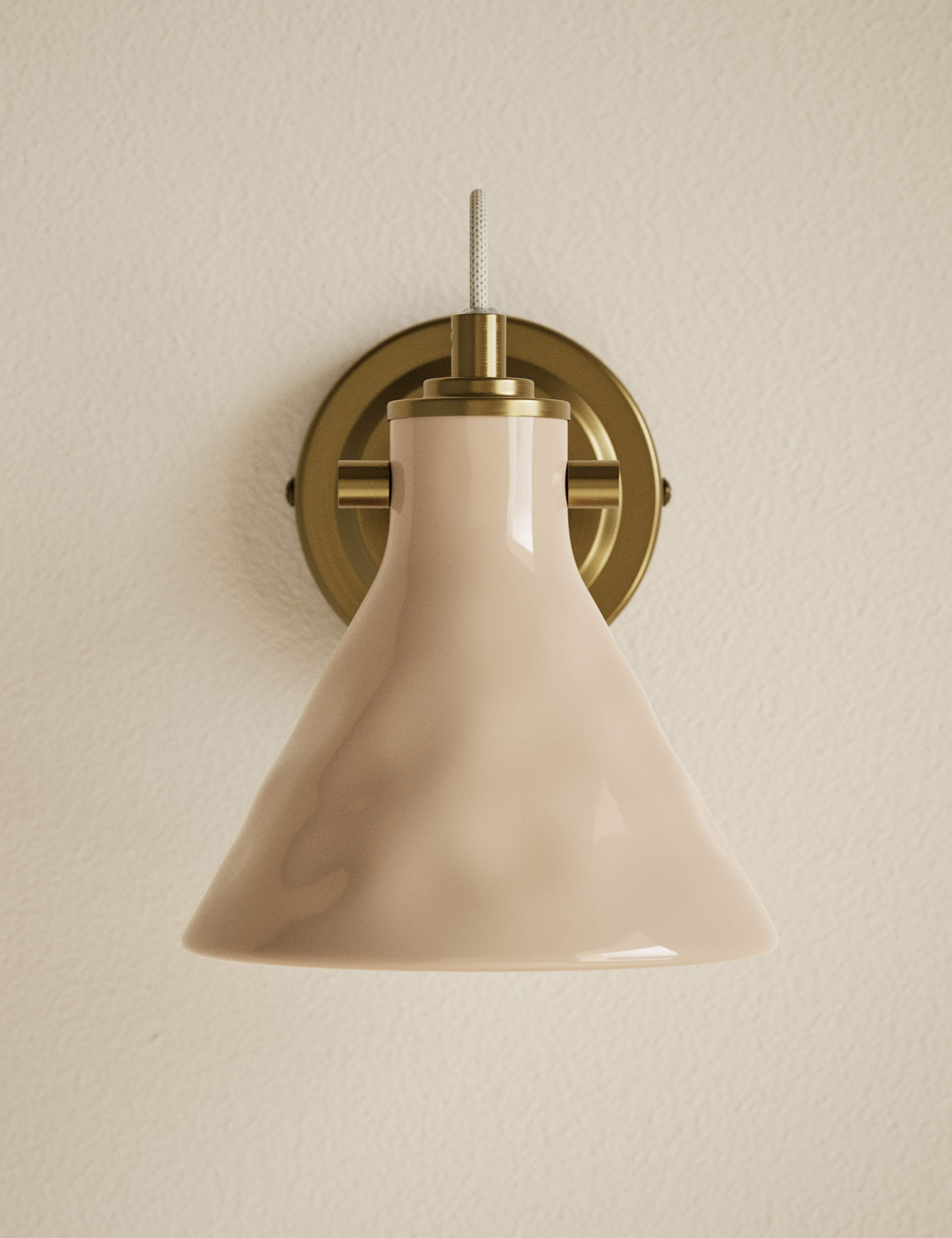 Ceramic Mottled Cone Wall Light 3 of 7