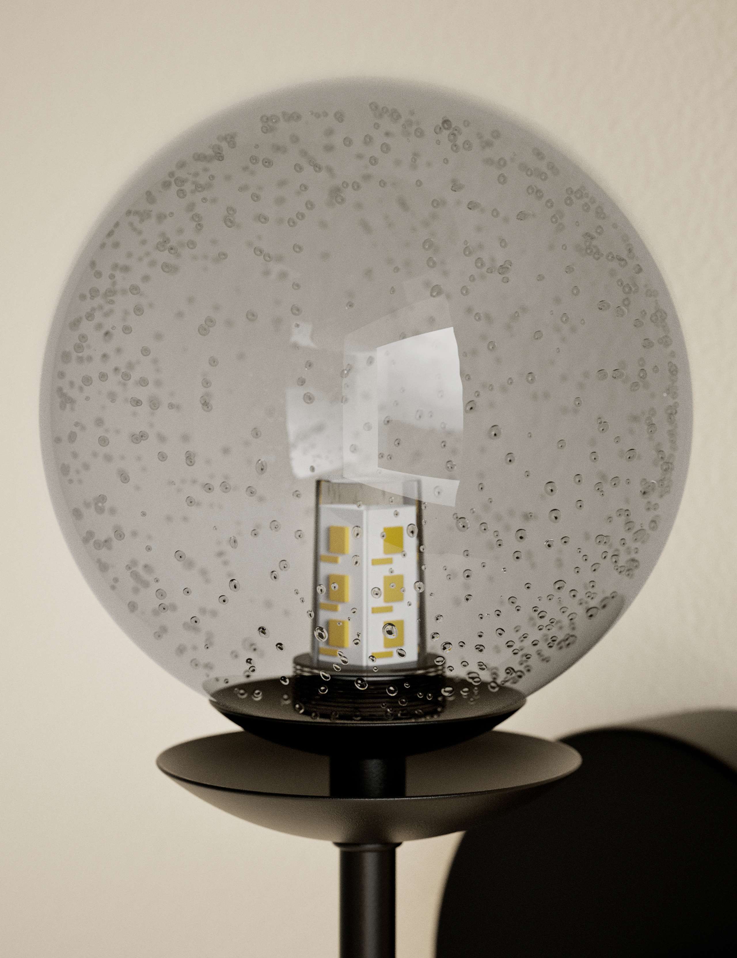 Glass Single Sputnik Bubble Wall Light 3 of 6