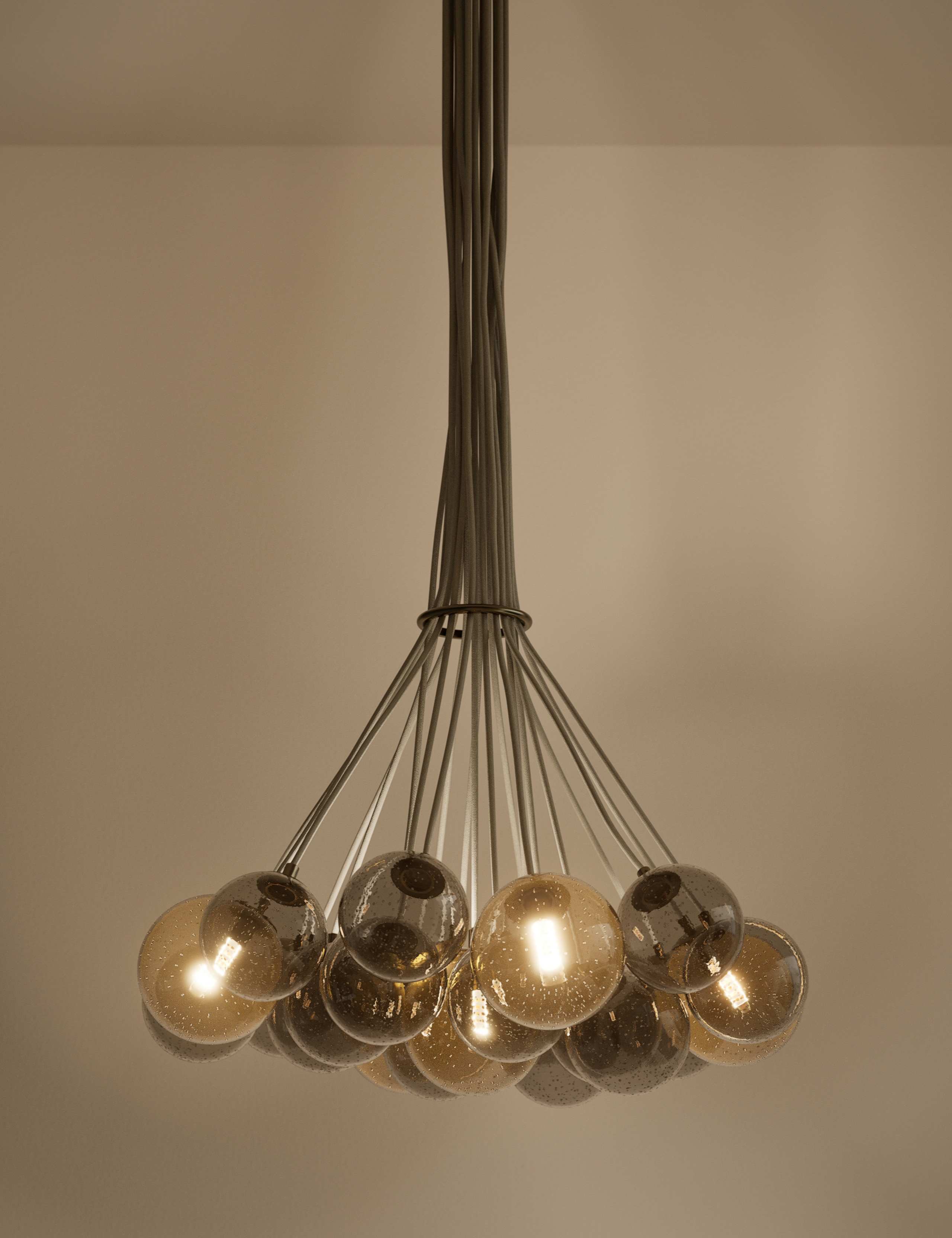 Champagne Cluster Ceiling Light 2 of 5