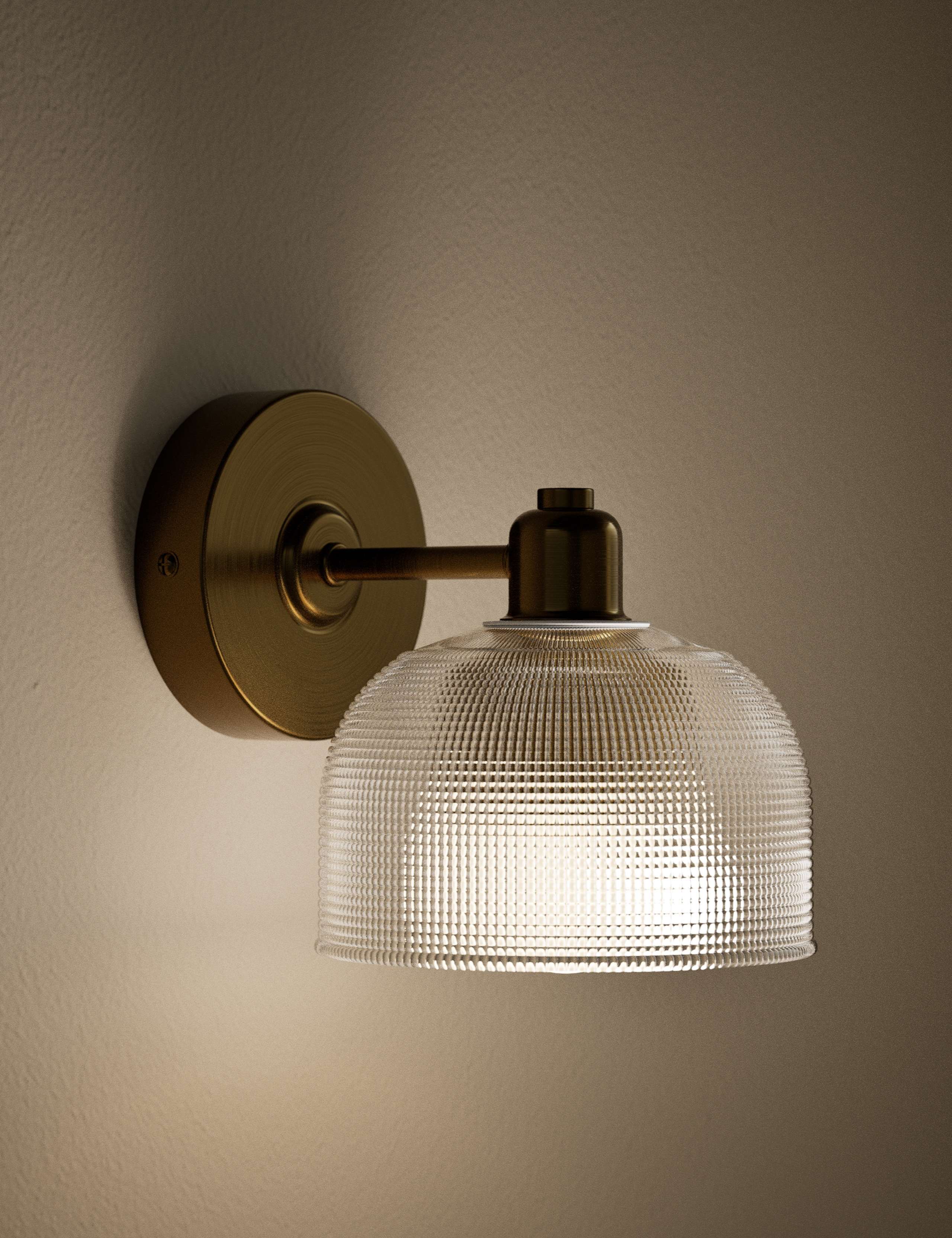 Reeded Glass Wall Light 2 of 6