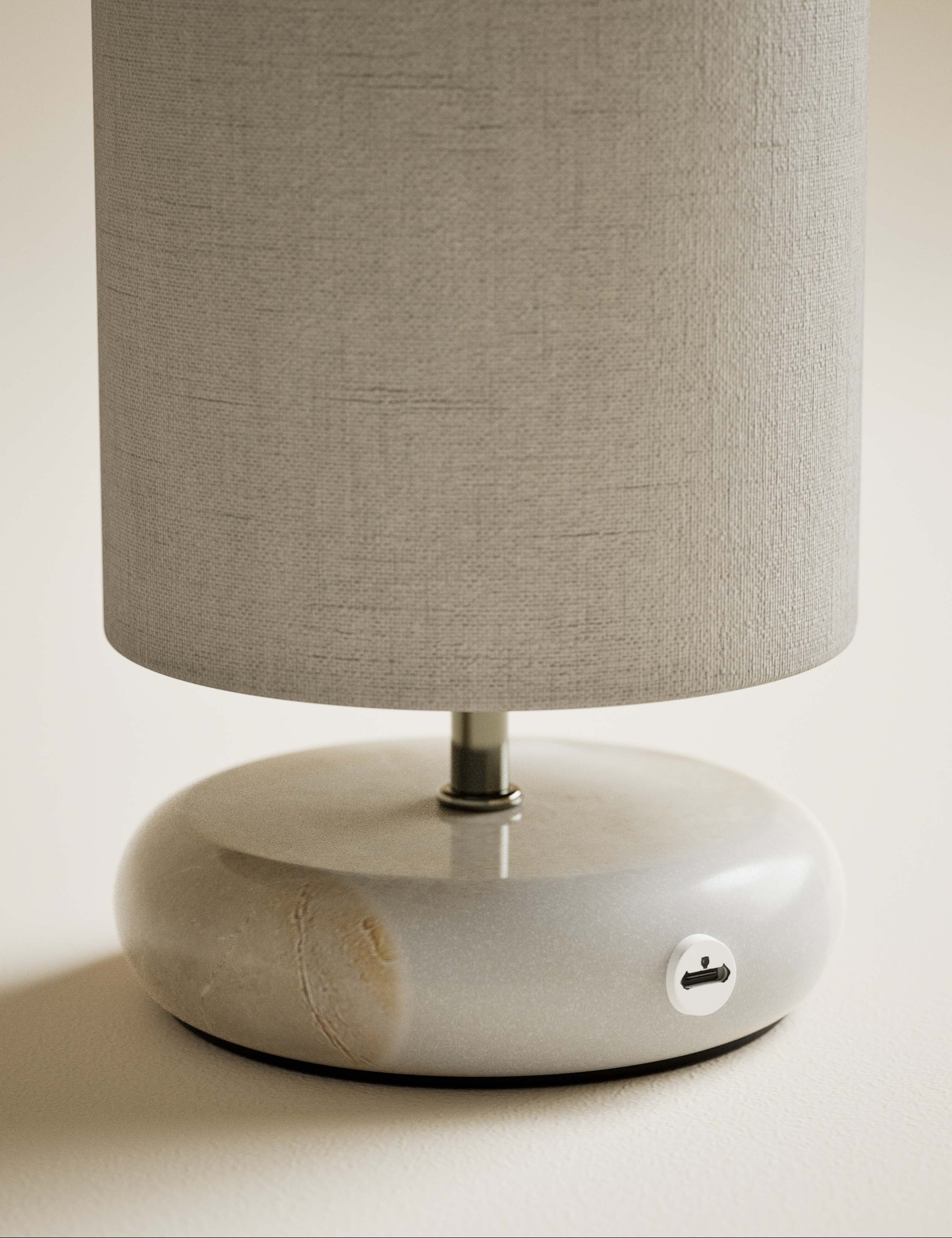 Pebble Stone Effect Rechargeable Table Lamp 4 of 5