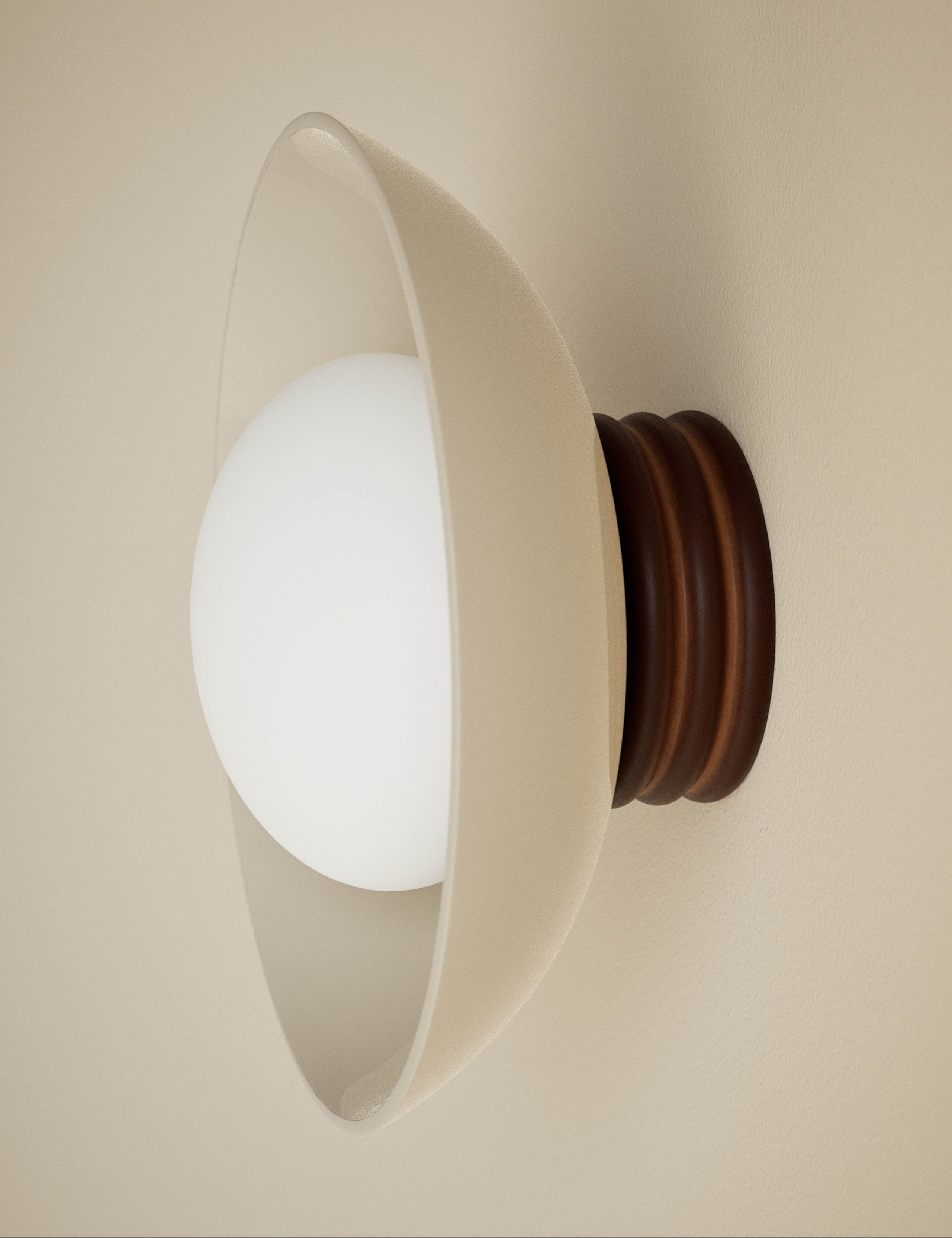 Wooden Ribbed Wall Light 4 of 5