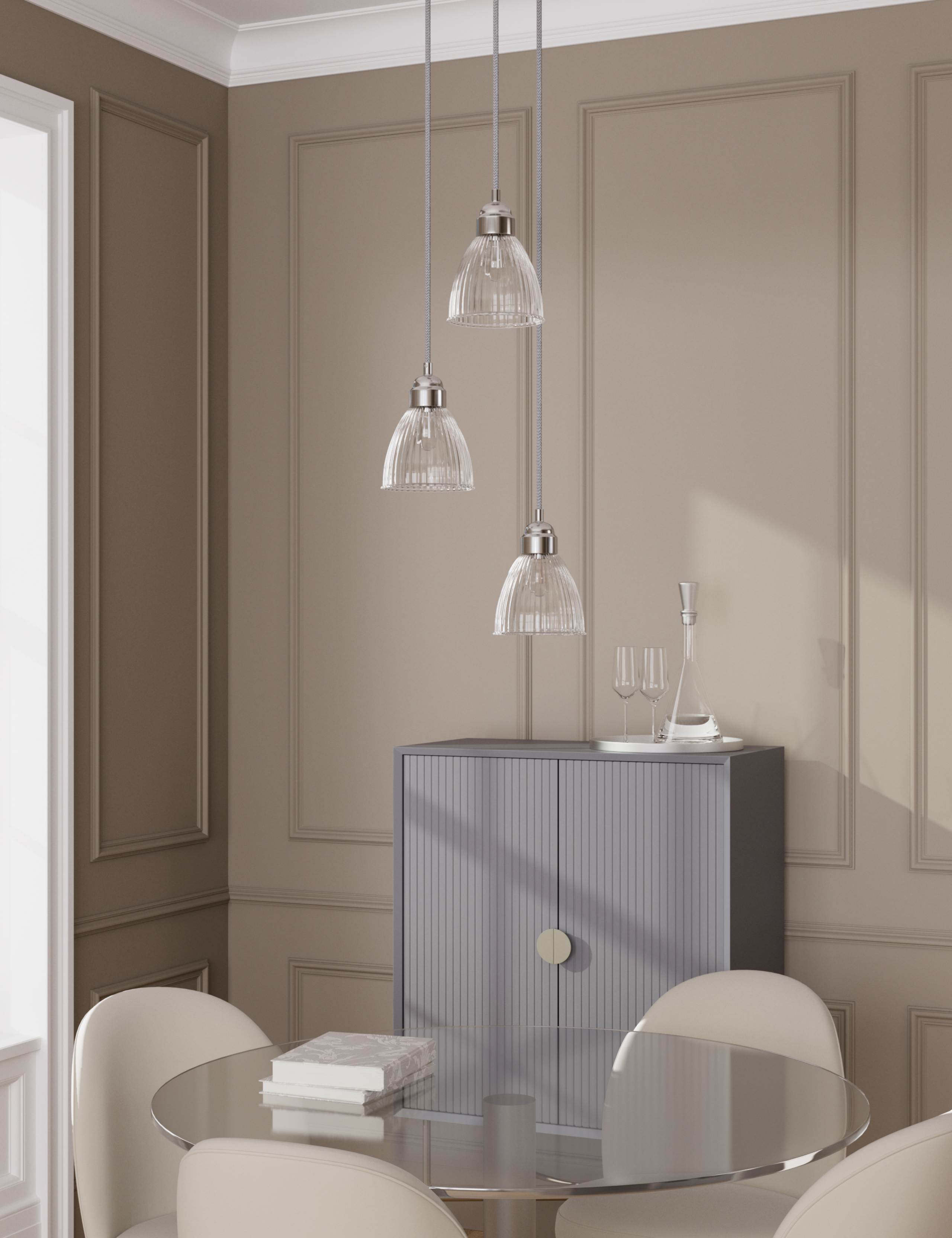 Florence Glass 3 Multi Pendant Light 4 of 6
