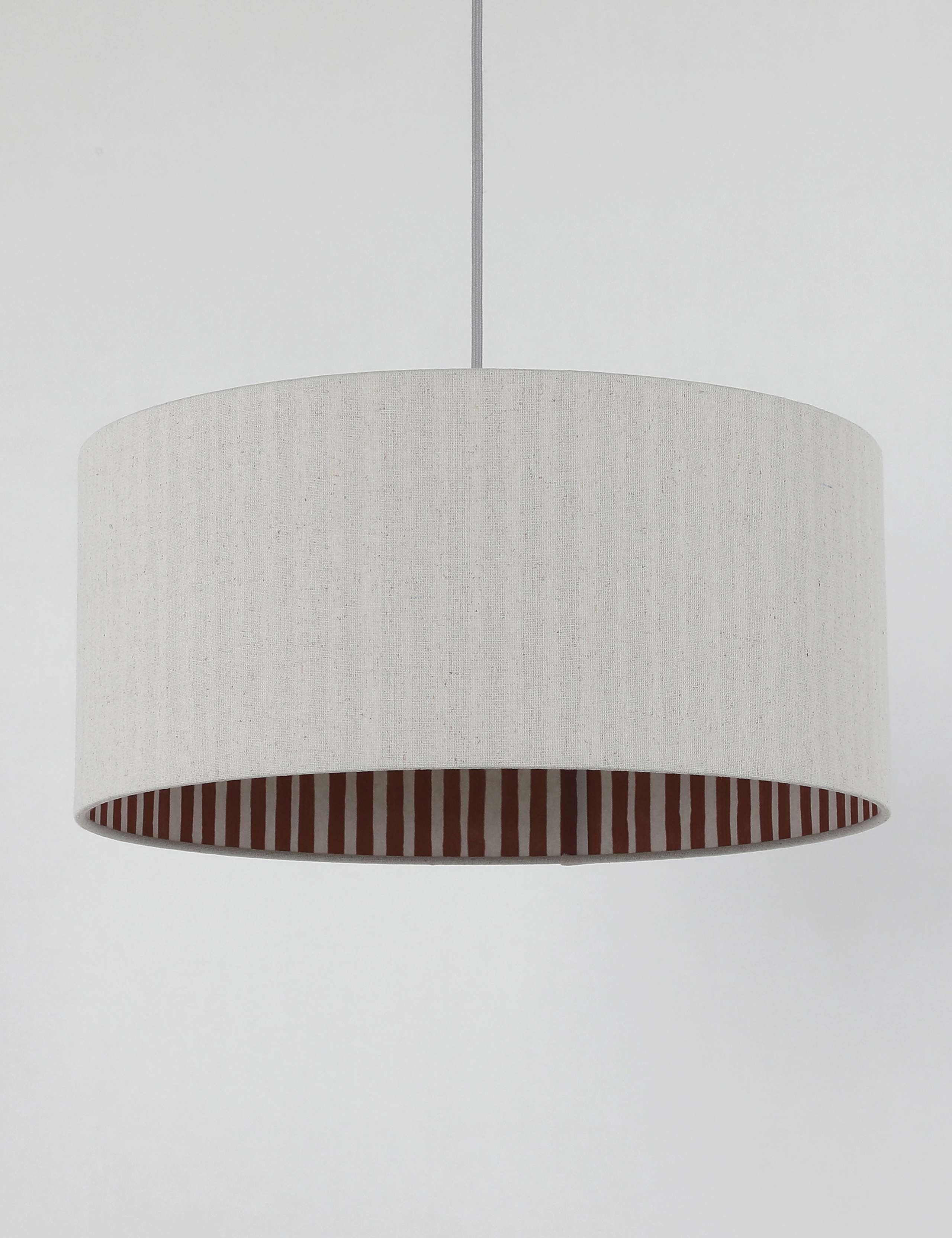 Watercolour Stripe Drum Lamp Shade 1 of 8