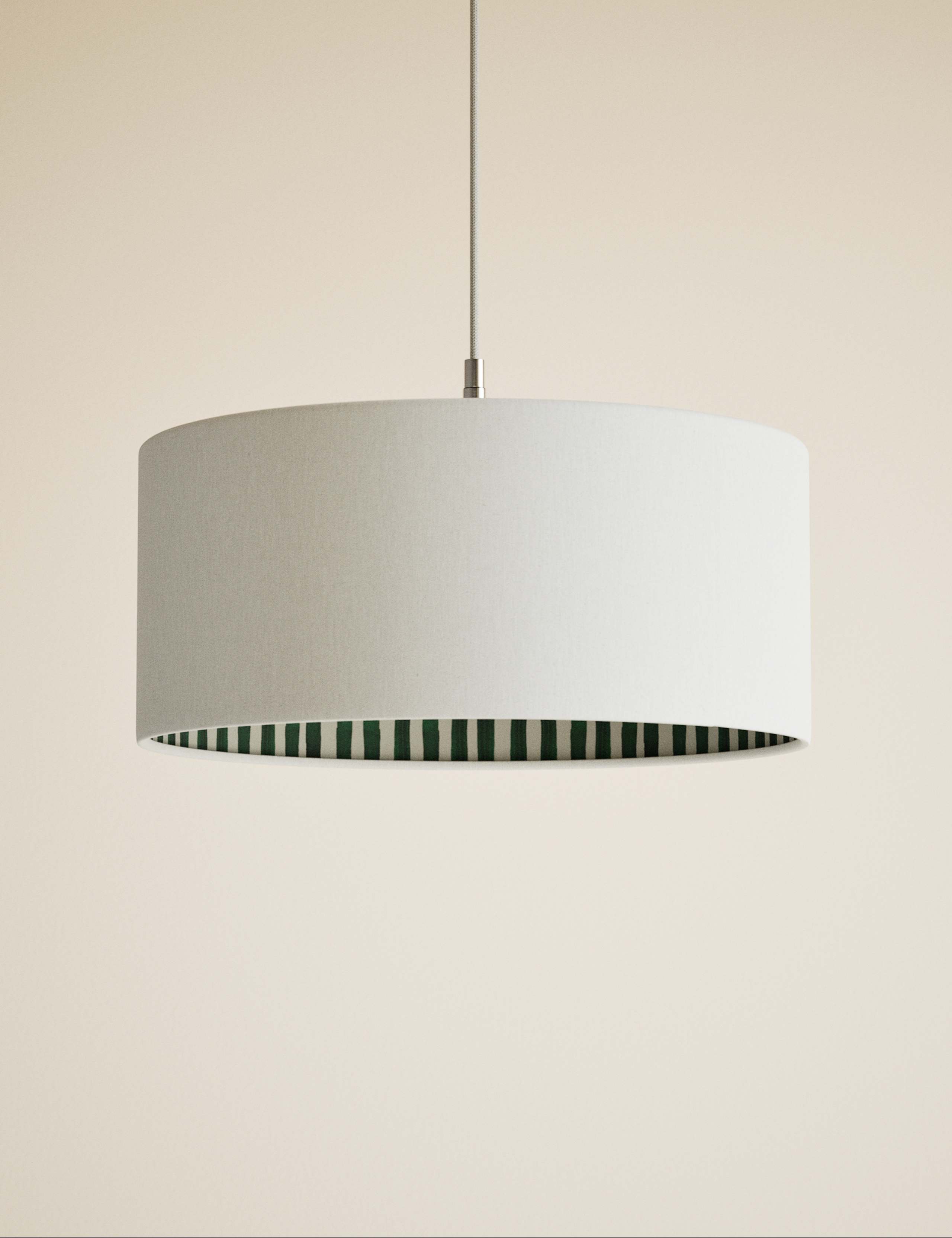 Watercolour Stripe Drum Lamp Shade 3 of 5