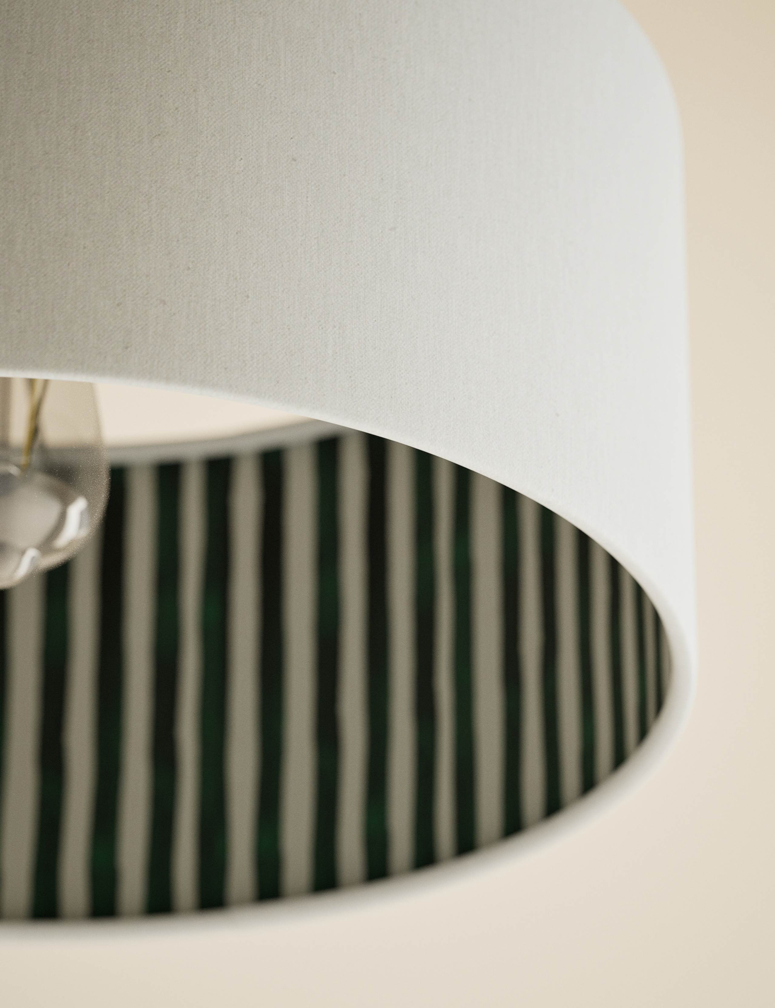 Watercolour Stripe Drum Lamp Shade 4 of 5
