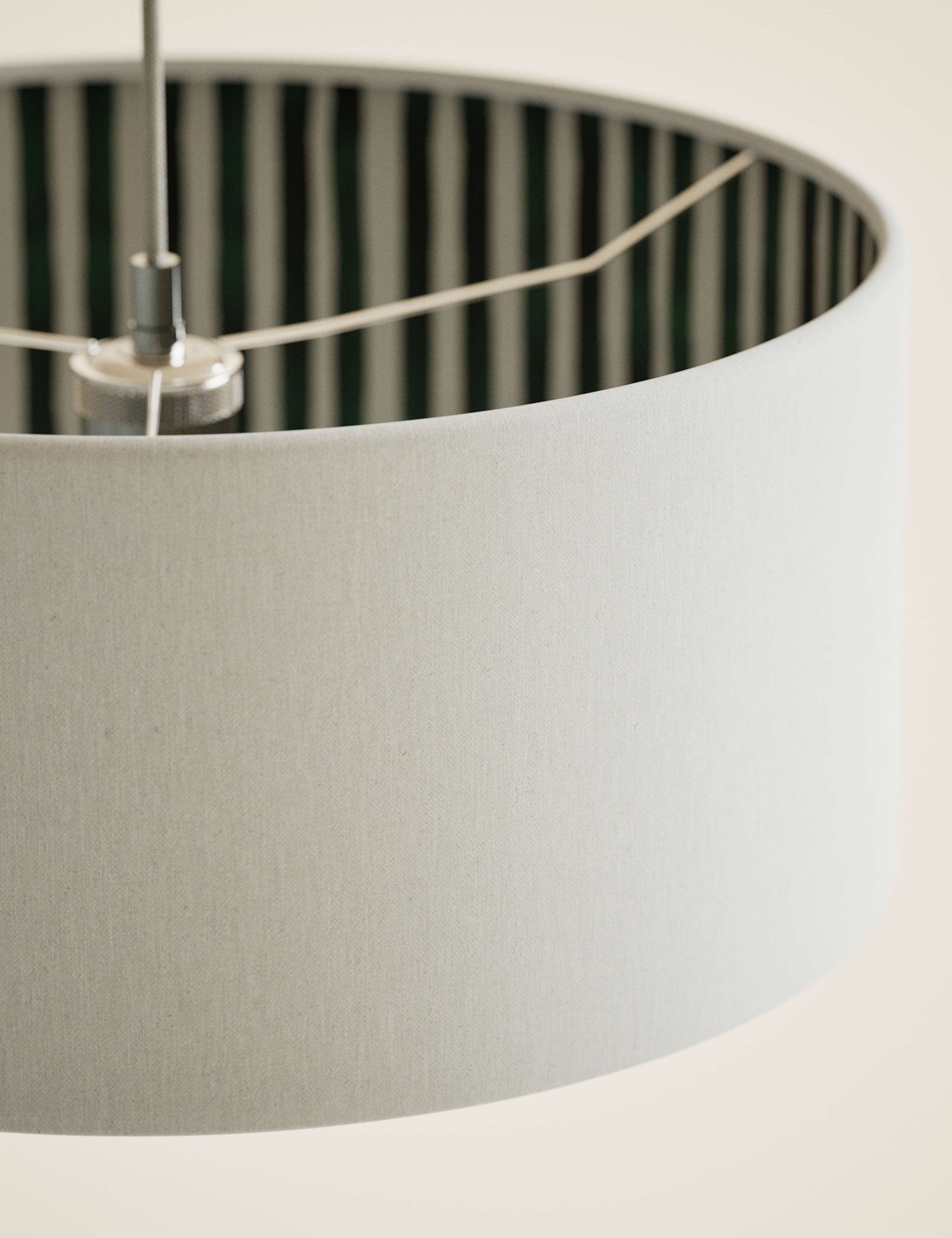 Watercolour Stripe Drum Lamp Shade 5 of 5