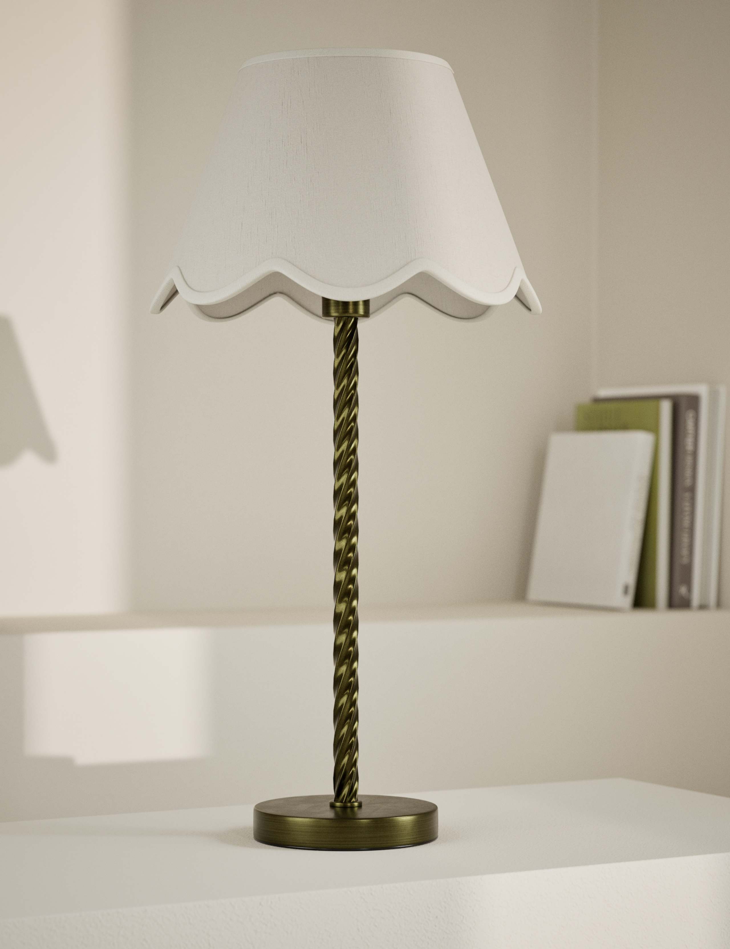 Scallop Trim Lamp Shade 3 of 4
