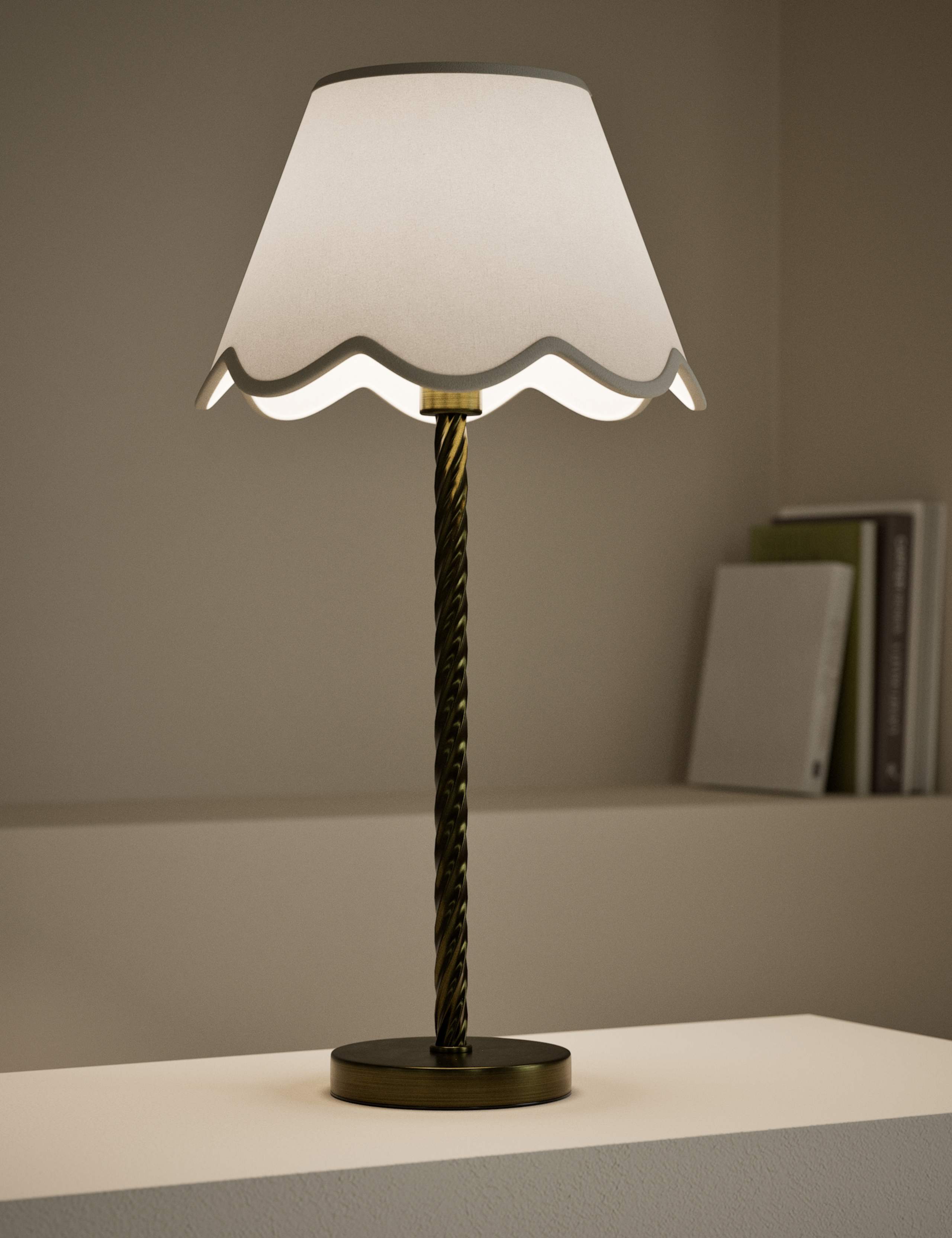 Scallop Trim Lamp Shade 2 of 4