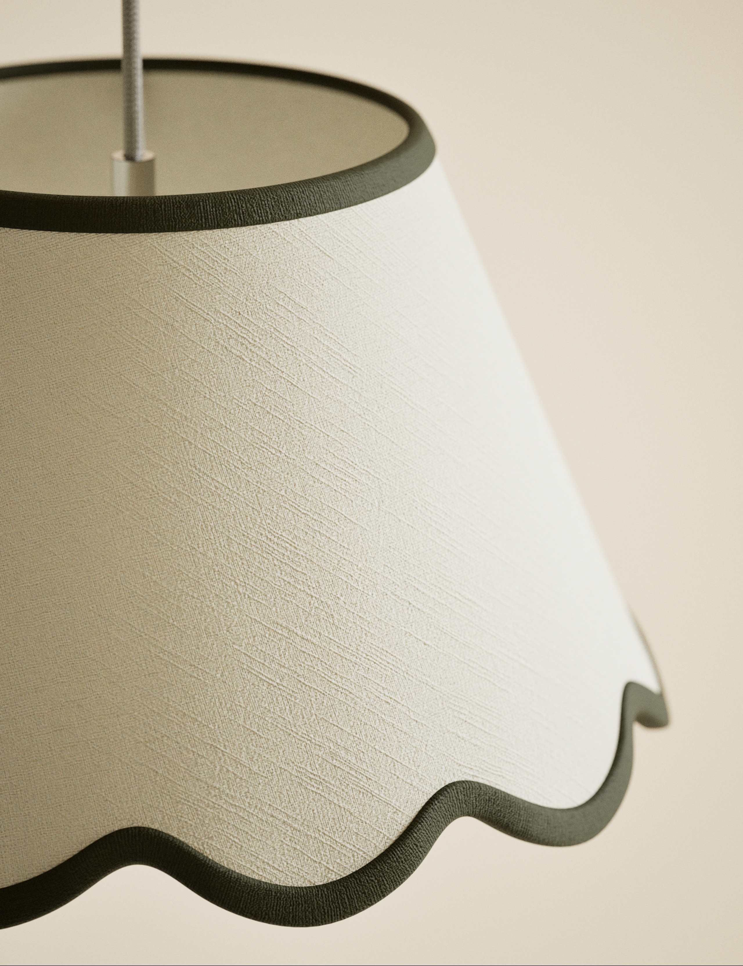 Large Scallop Trim Lamp Shade 5 of 5